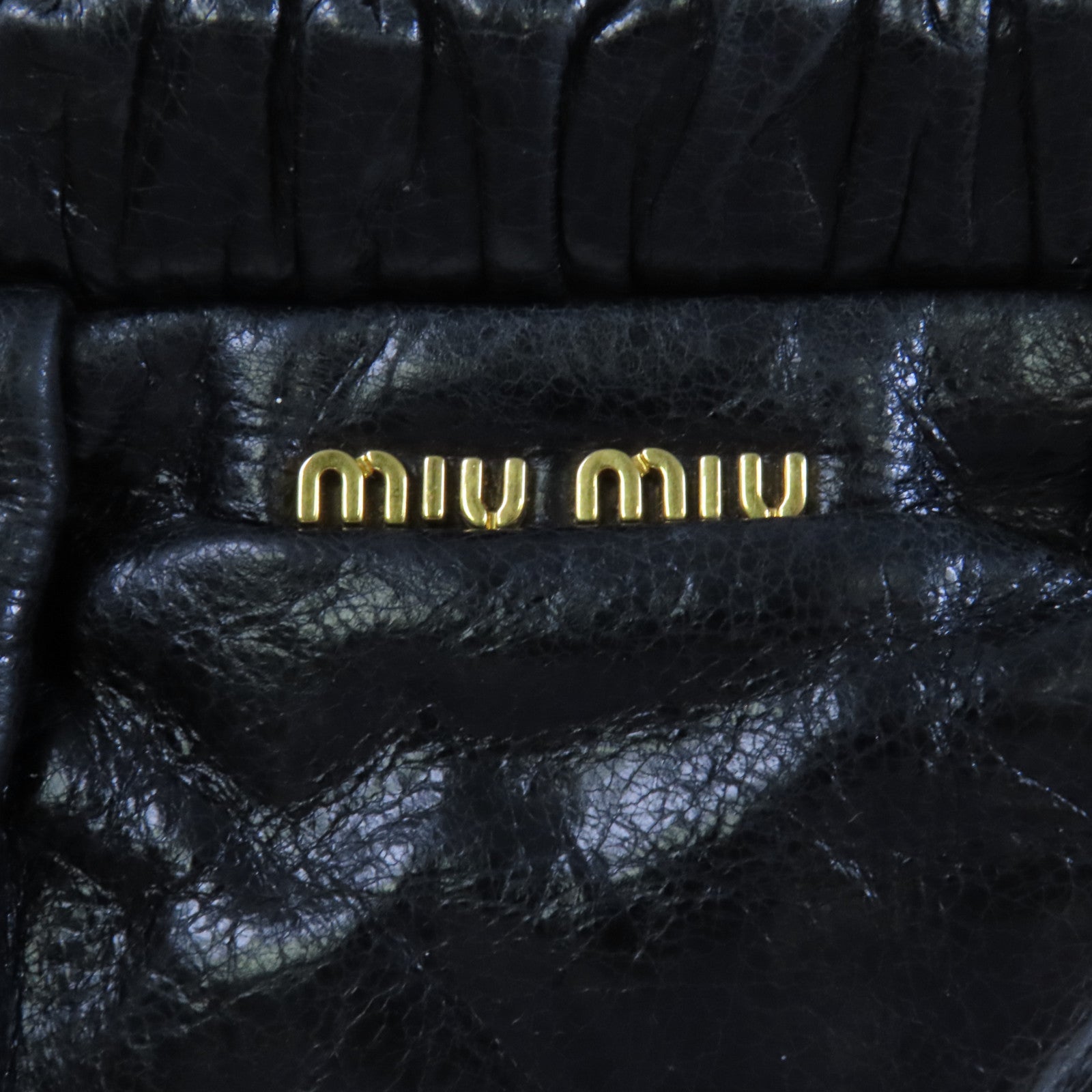 Miu Miu 羊皮皮革Shoulder Bag銀扣肩背袋