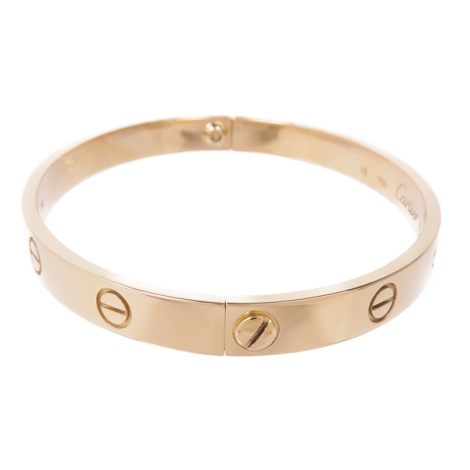 CARTIER 18K黃金Love Bracelet手鐲Cartier#18