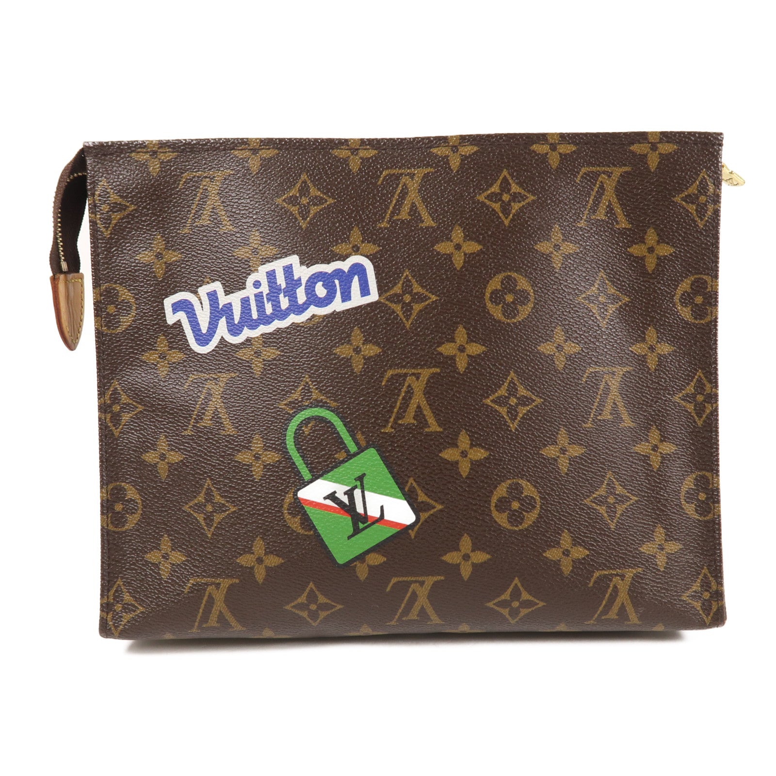 LOUIS VUITTON LV GHW Toiletry Pouch 26 Clutch Bag Monogram Brown