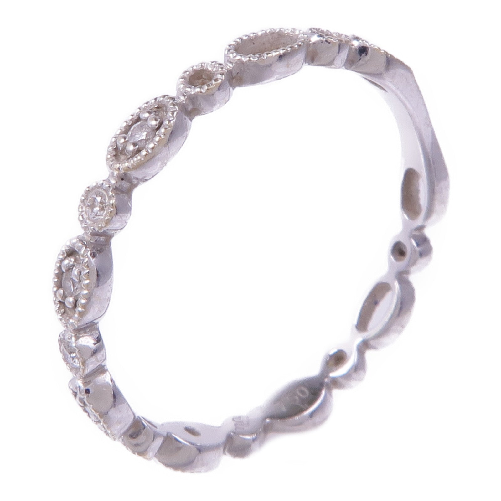 JEWELRY 【激減優惠】18K白金Diamond Ring鑽石戒指US#6.5