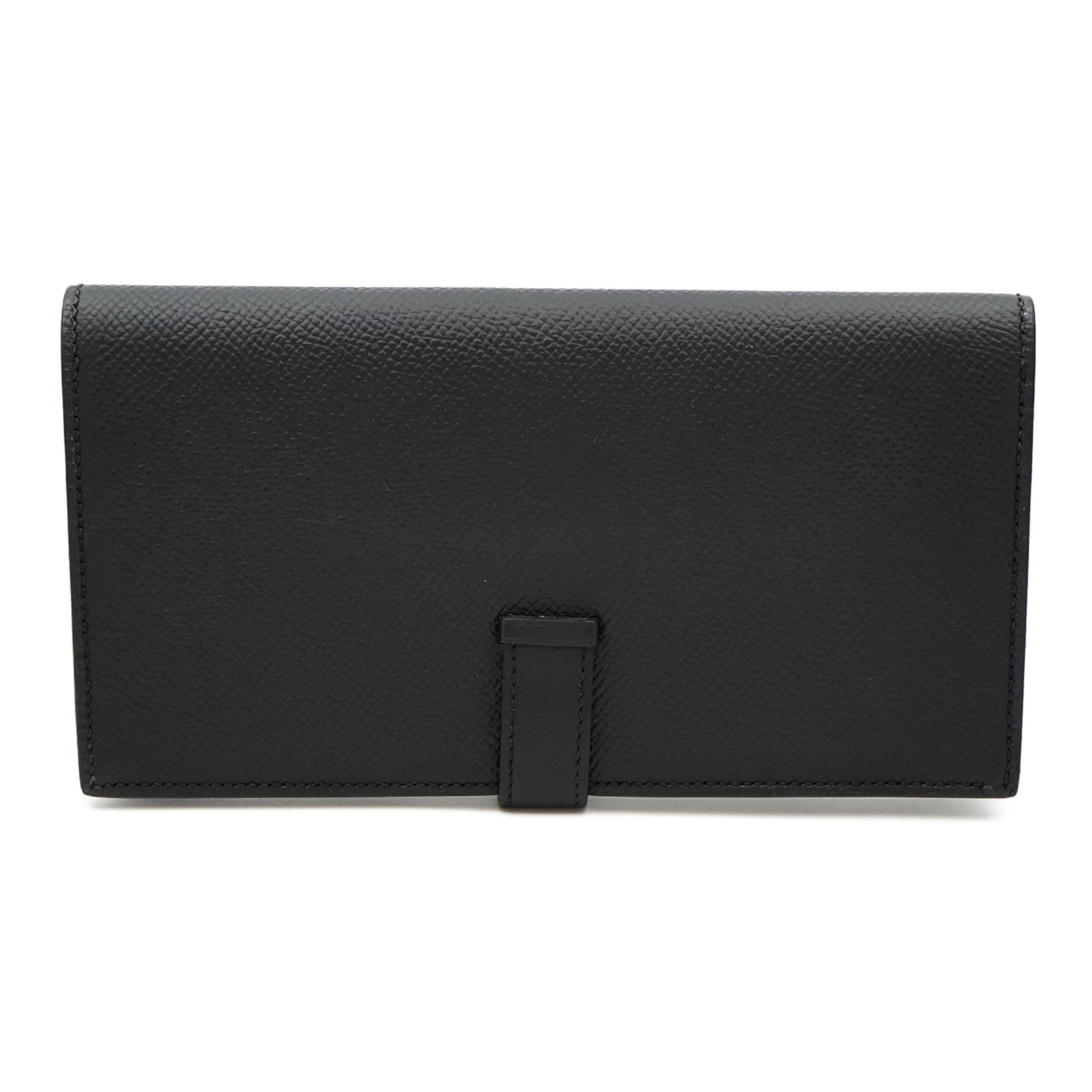 HERMES Epsom皮革Bearn Wallet長錢包Noir