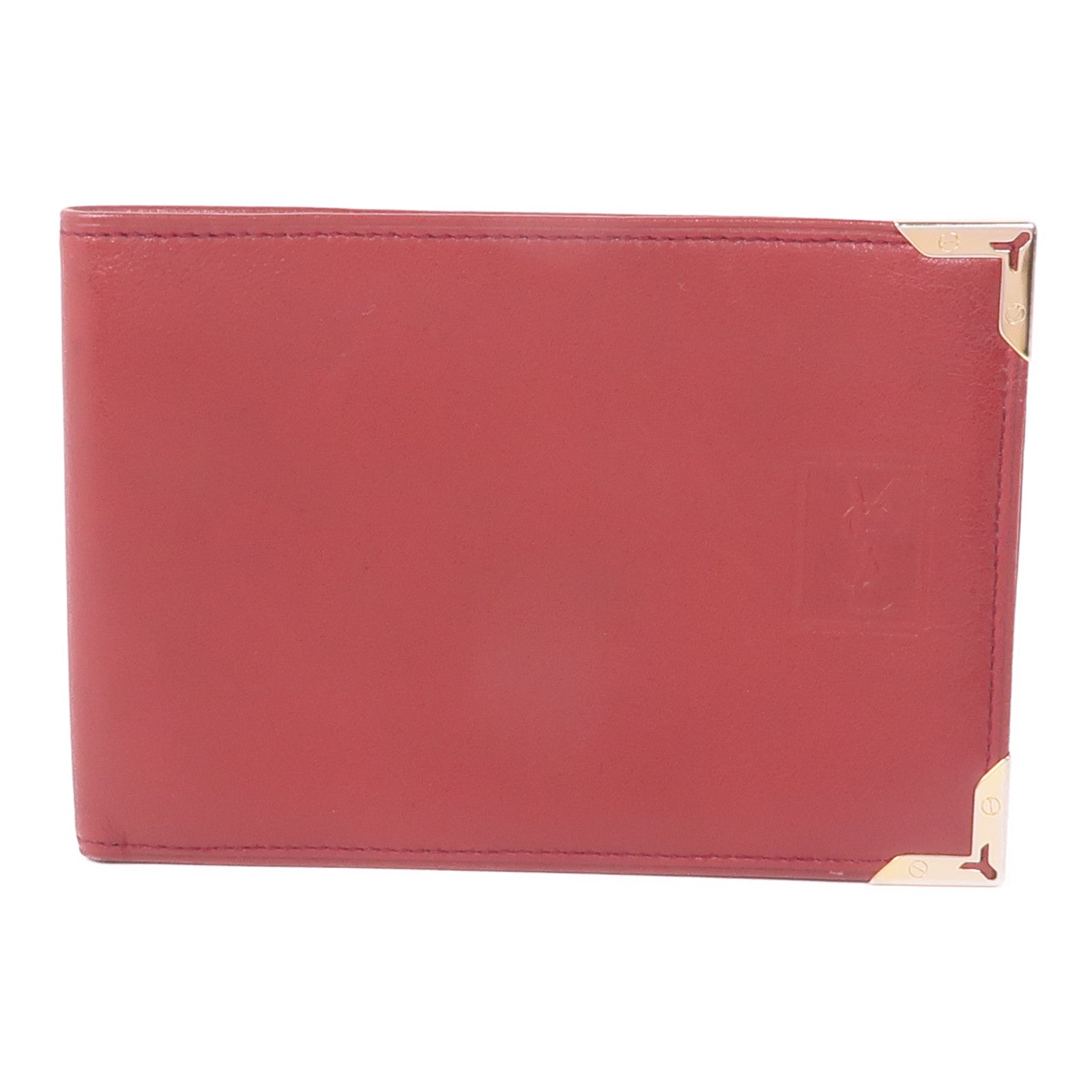 YVES SAINT LAURENT 皮革Wallet金扣錢包