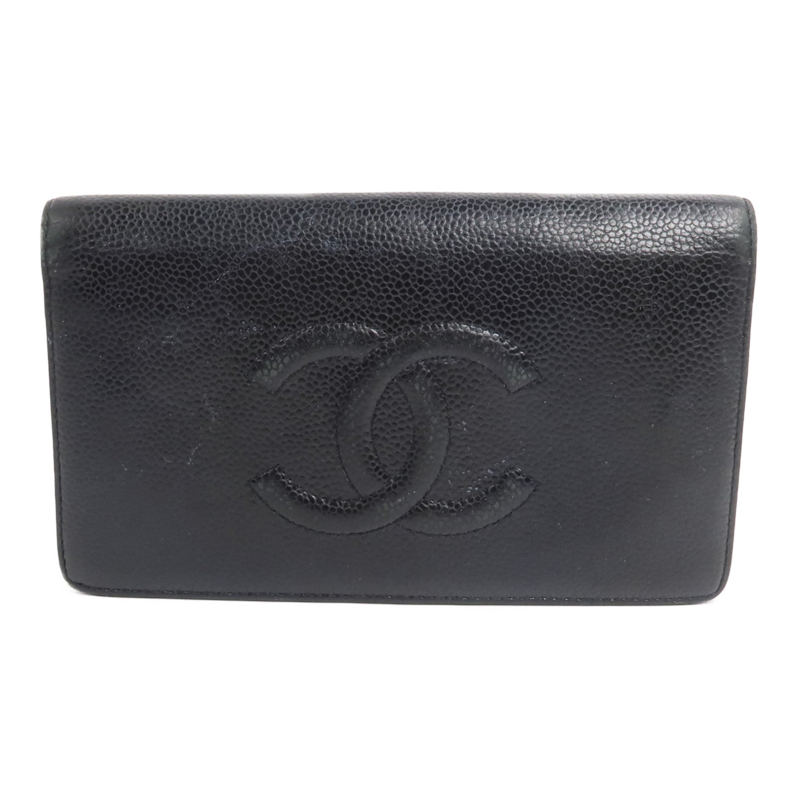 CHANEL 牛皮皮革Long Bifold Wallet長錢包