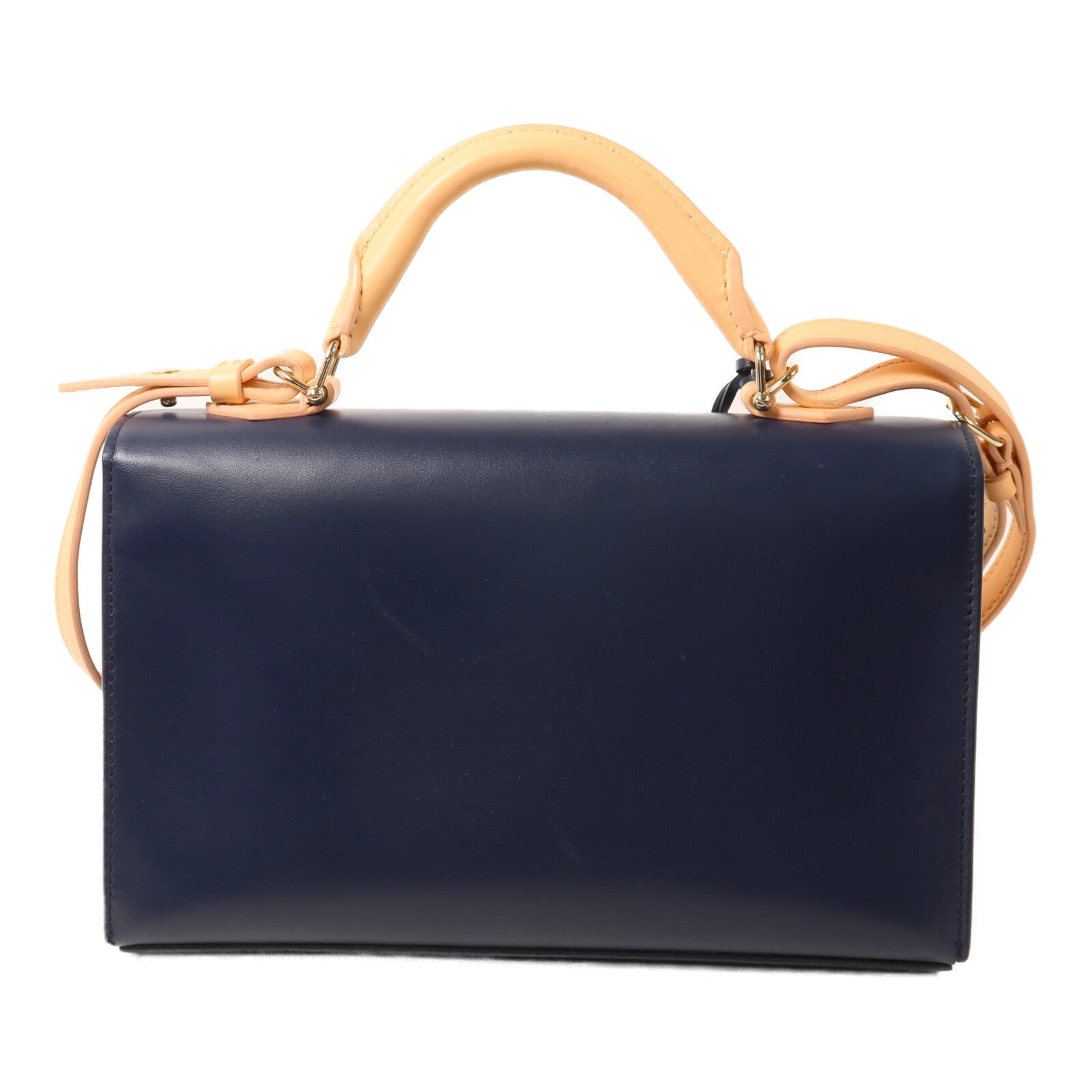 BALENCIAGA 【激減優惠】牛皮皮革/塗層帆布Padlock Top Handle Bag手挽肩背兩用袋