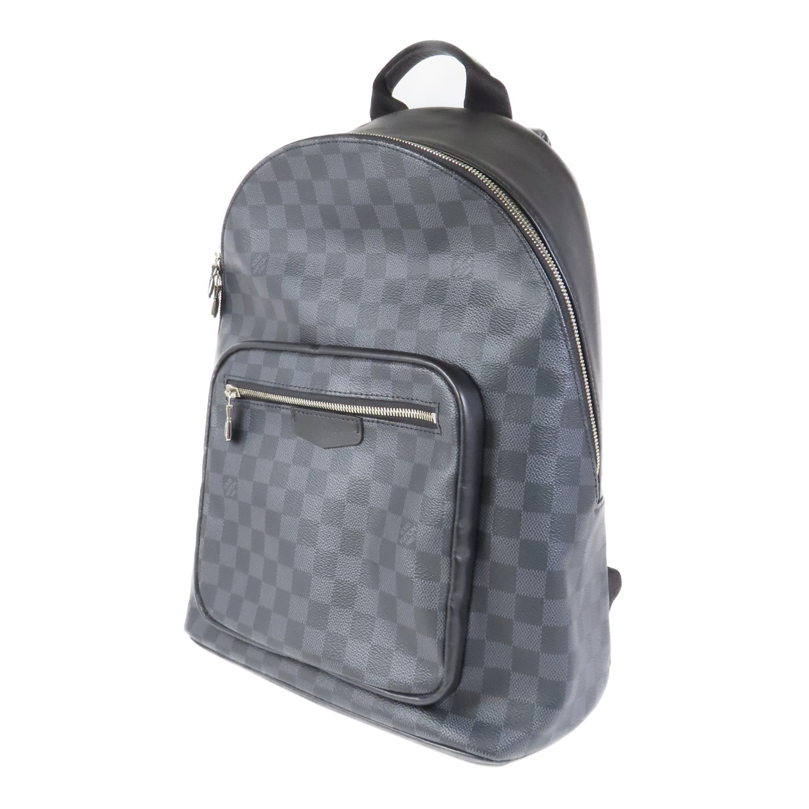 LOUIS VUITTON Damier Graphite Josh Backpack銀扣背包