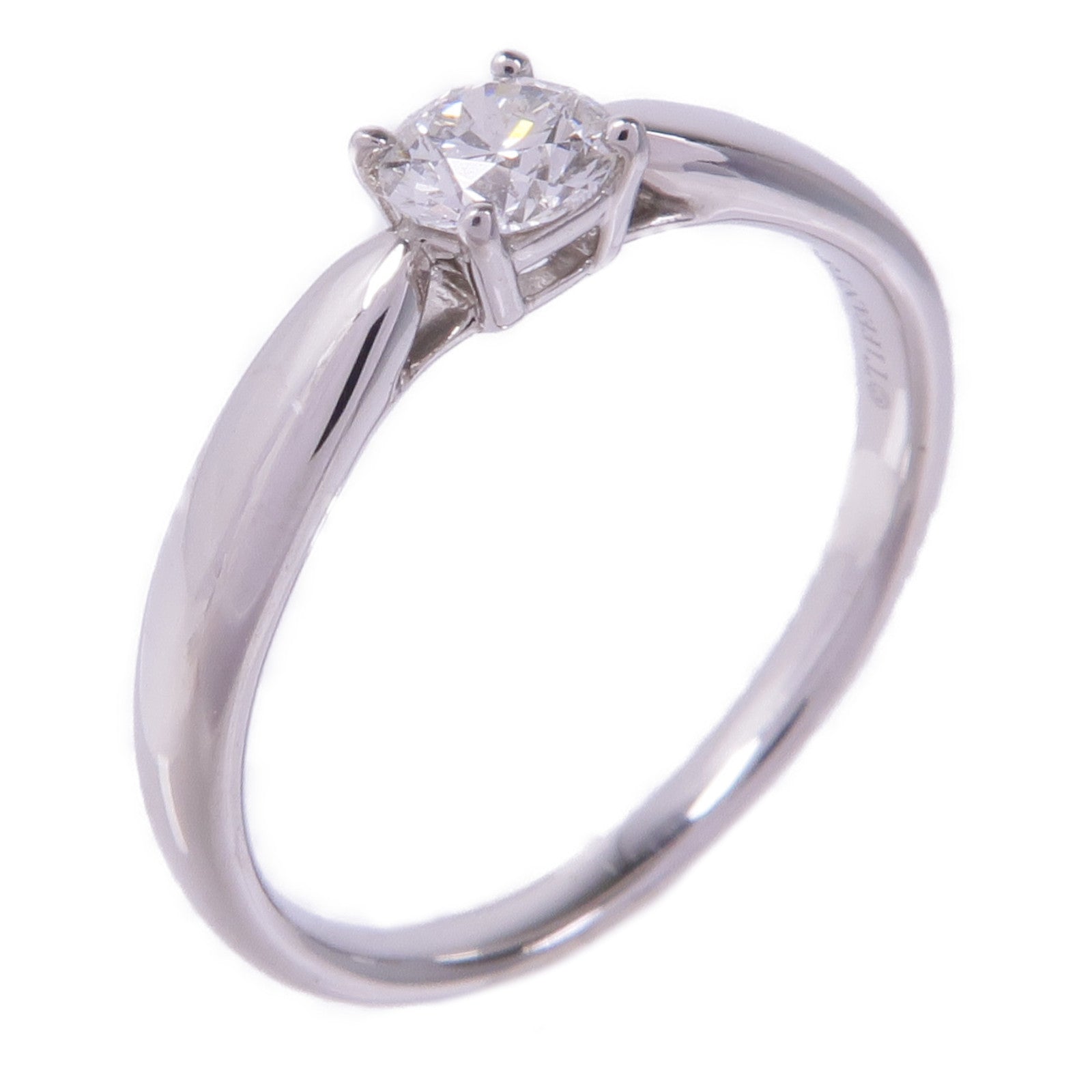 TIFFANY＆CO PT950鉑金Harmony Diamond Ring鑽石戒指US#6
