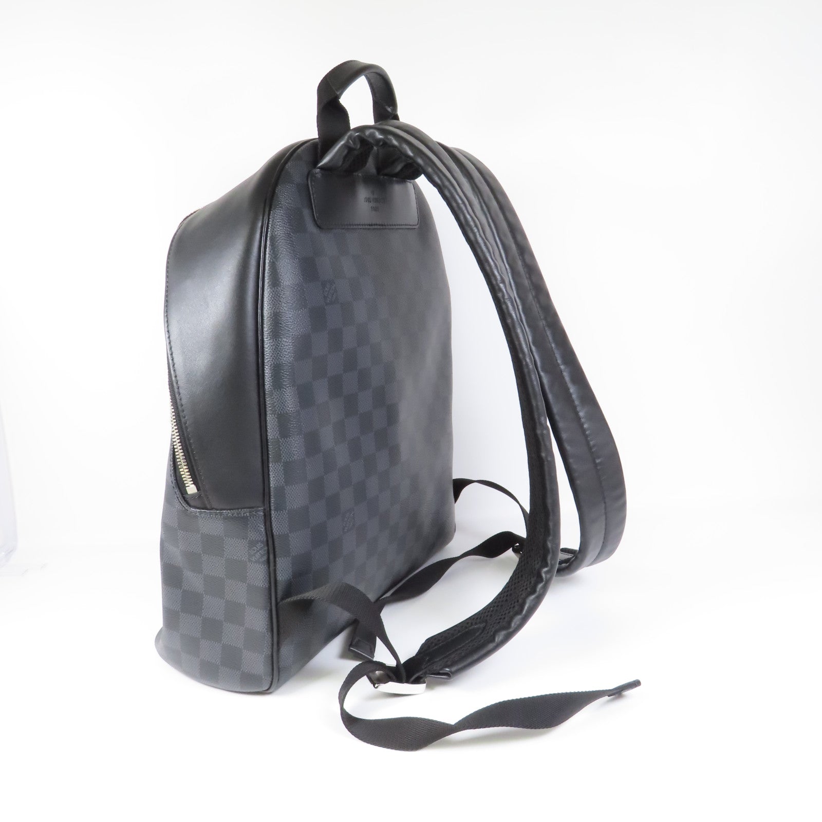 LOUIS VUITTON Damier Graphite Josh Backpack銀扣背包