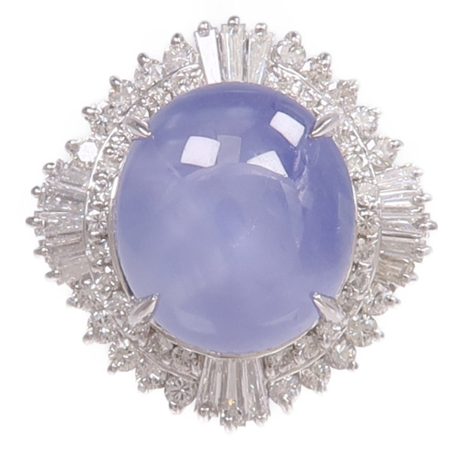 JEWELRY PT900鉑金Sapphire Diamond Ring藍寶石/鑽石戒指