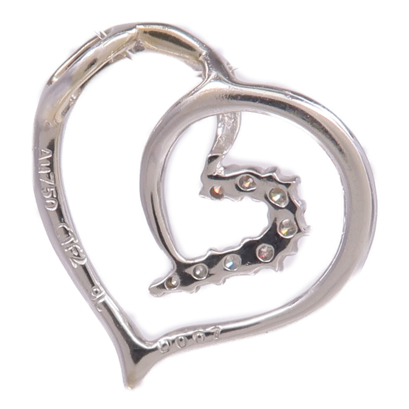 JEWELRY 18K白金Diamond Pendant Top鑽石吊墜