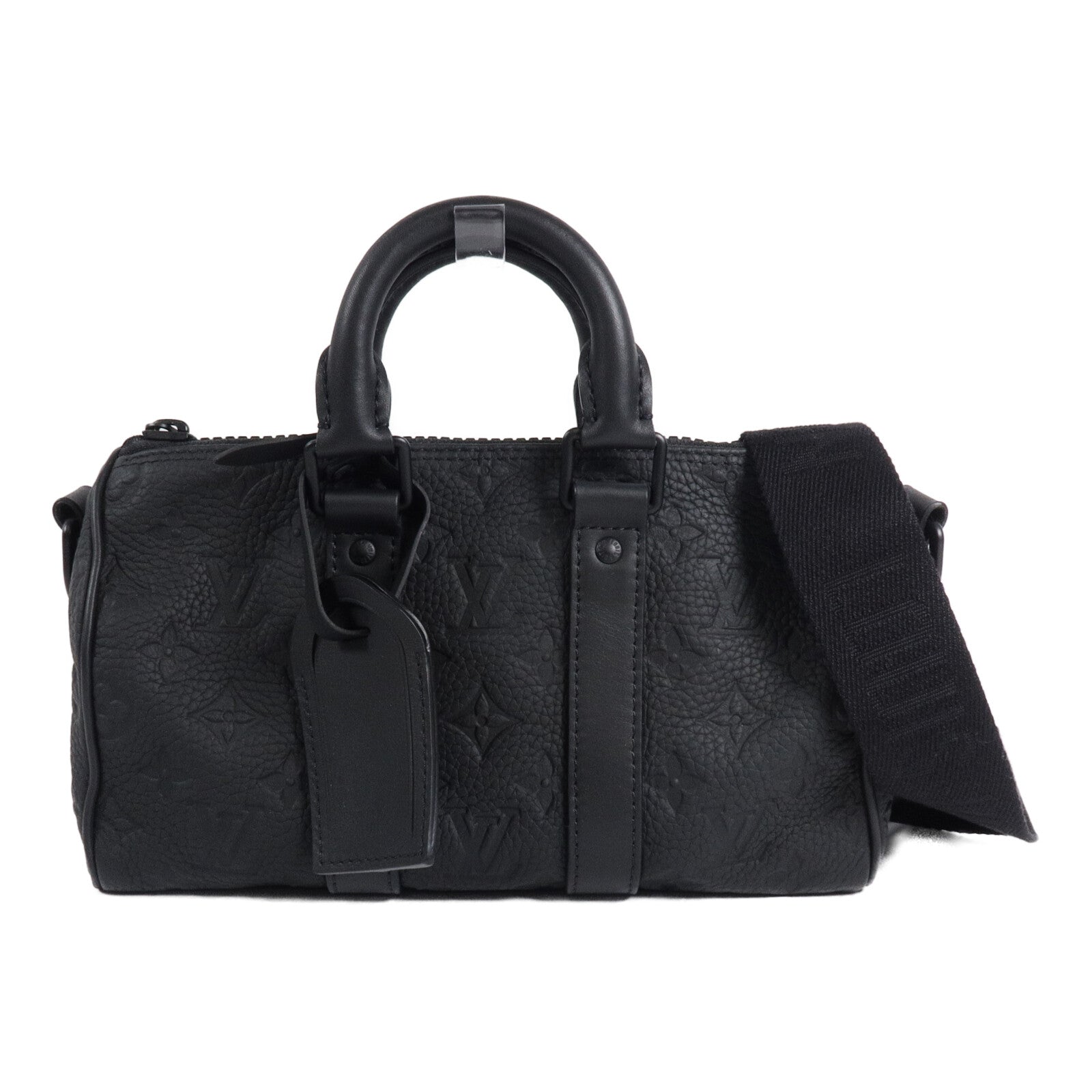 LOUIS VUITTON Monogram Taurillon Keepall Bandouliere 25手挽肩背兩用袋