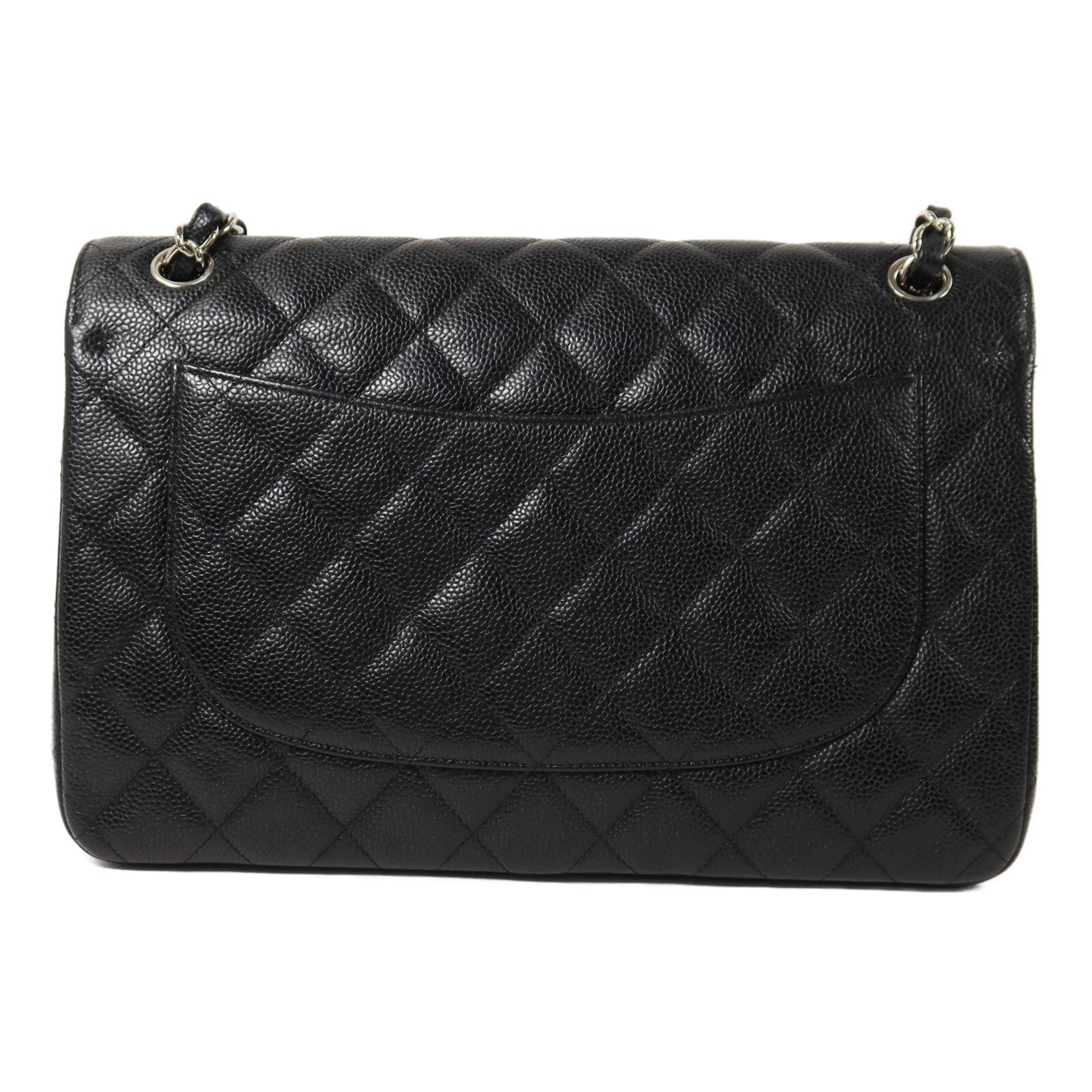 CHANEL 牛皮皮革Large Classic鏈帶肩背袋