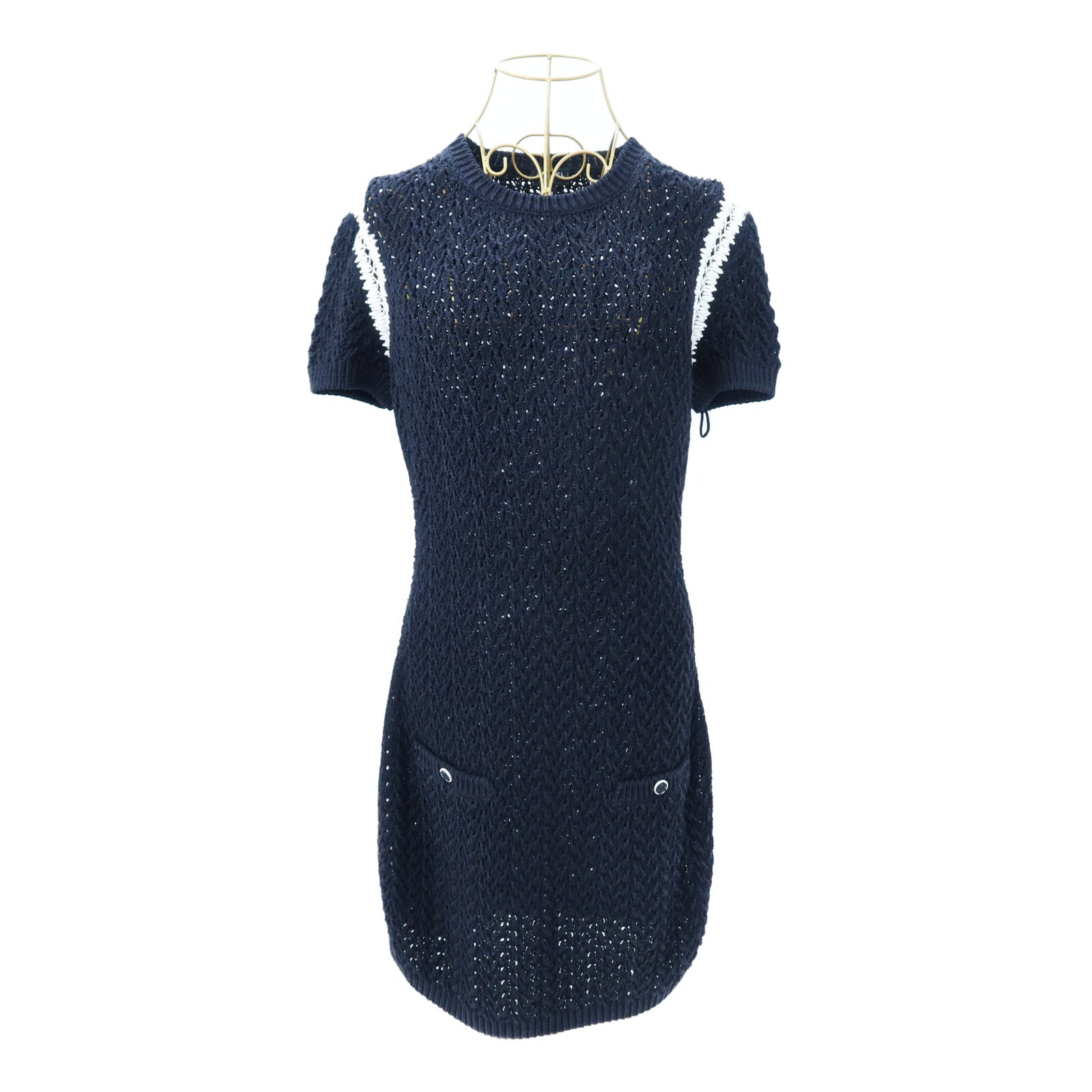 CHANEL Silk/Cotton Knit Dress連身裙