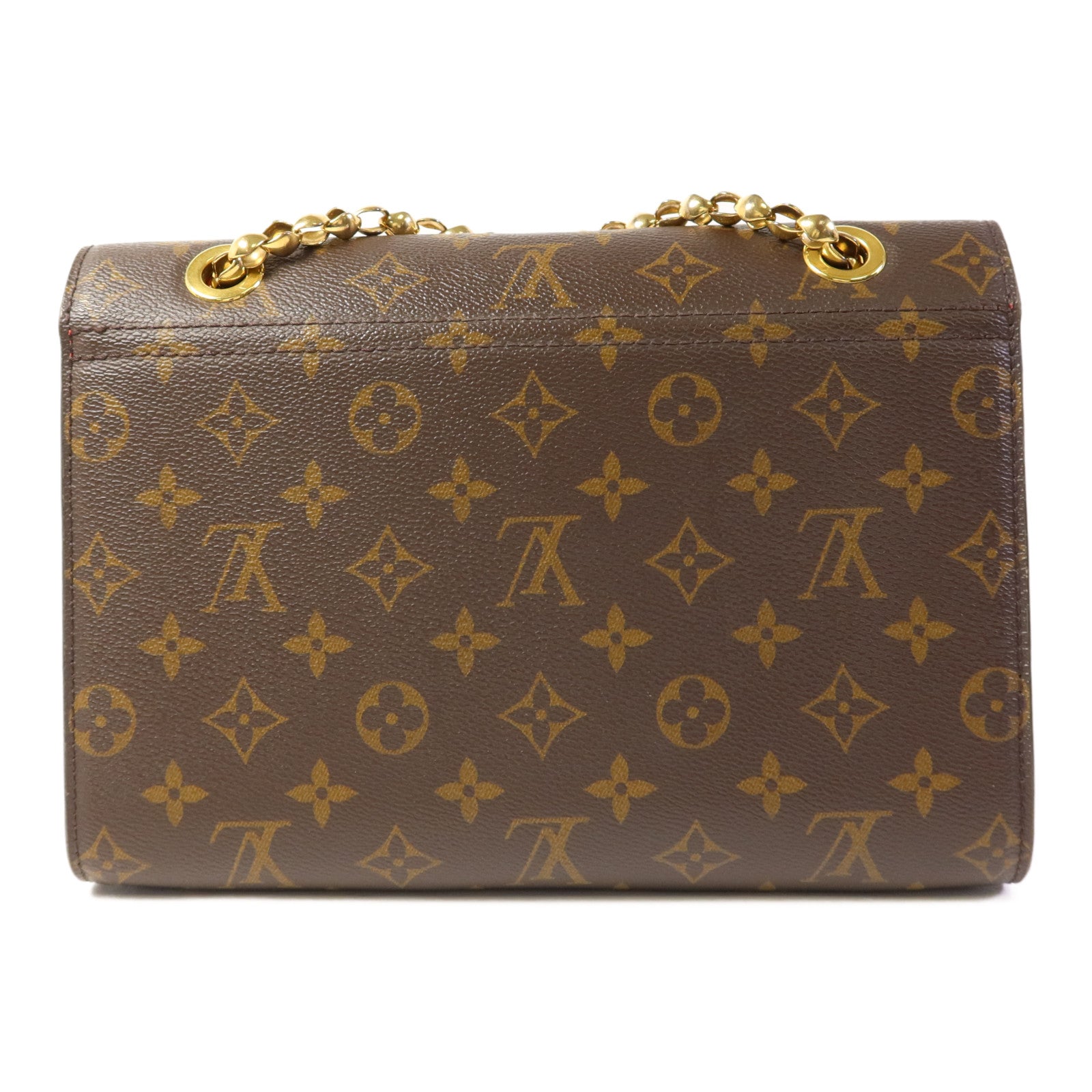 LOUIS VUITTON Monogram Victoire金扣鏈帶肩背袋
