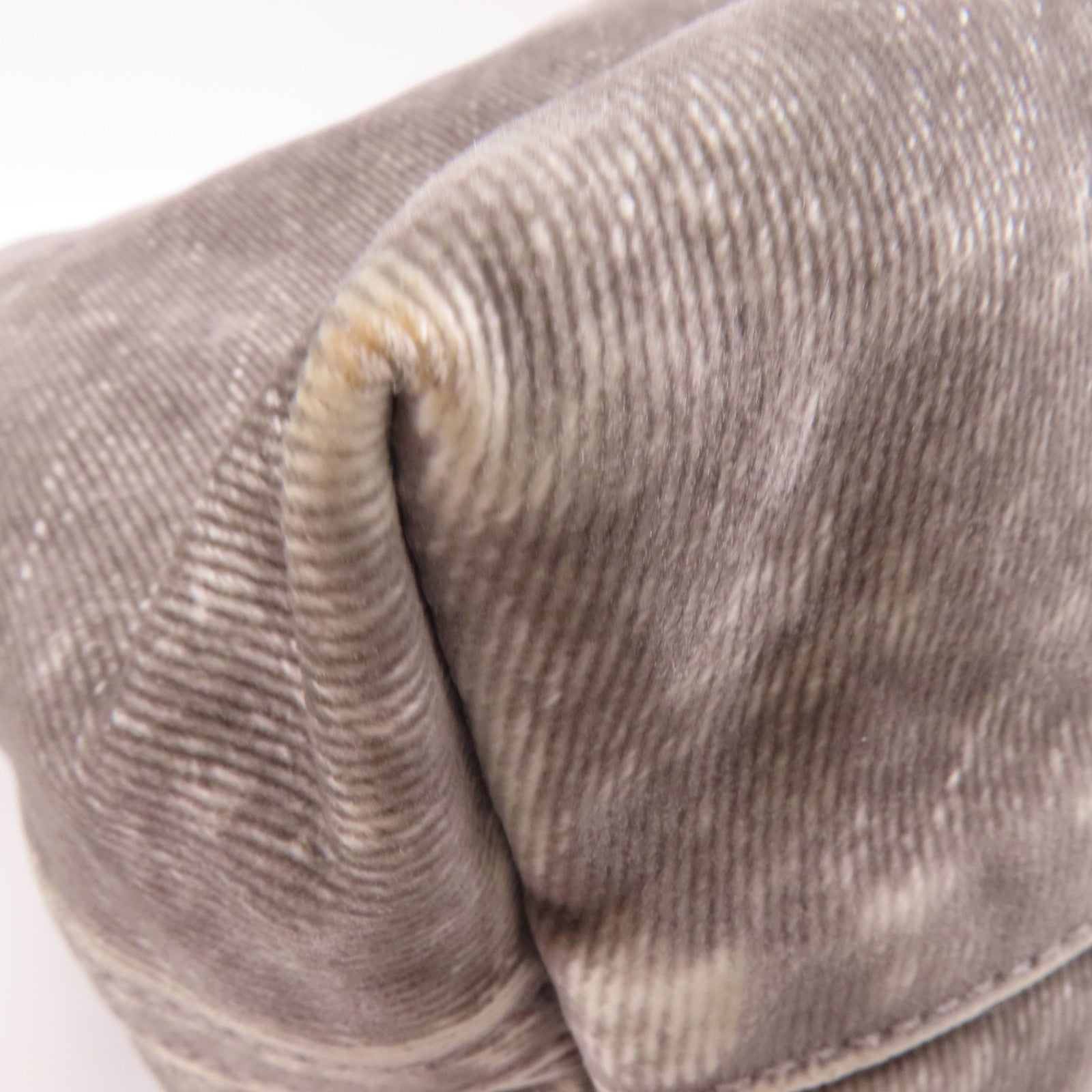 LOEWE 牛仔布Flamenco Clutch銀扣肩背袋