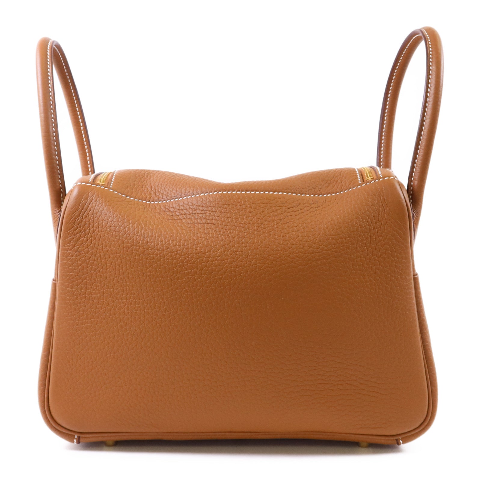 HERMES Clemence皮革Lindy 26金扣肩背袋