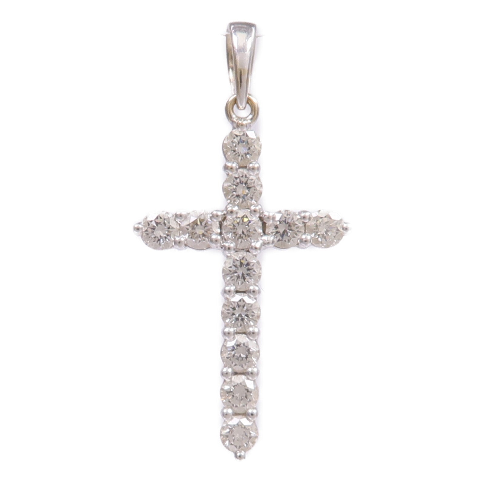 JEWELRY 【激減優惠】18K白金Diamond Pendant Top鑽石吊墜