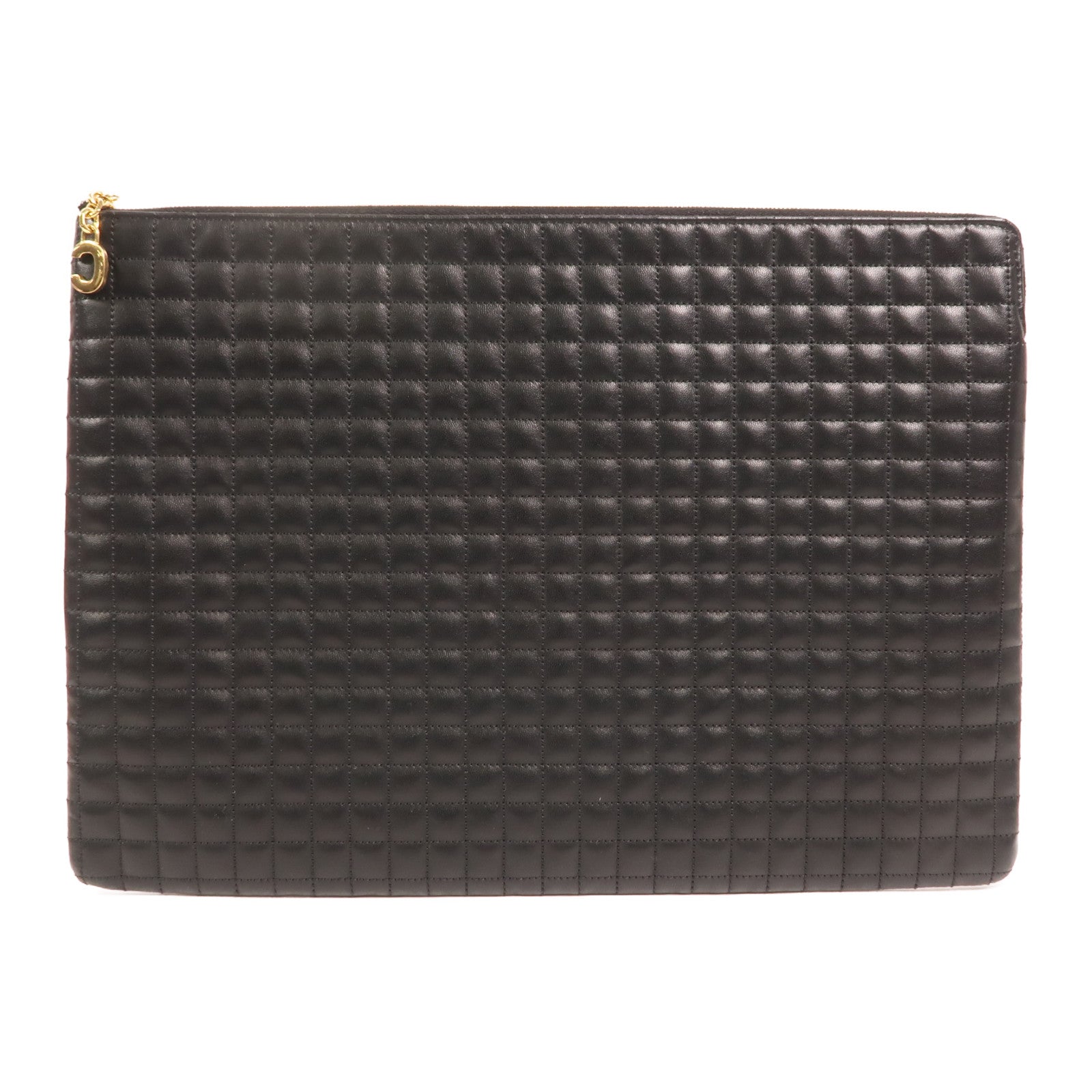 CELINE 牛皮皮革C charm Clutch Bag金扣手提包