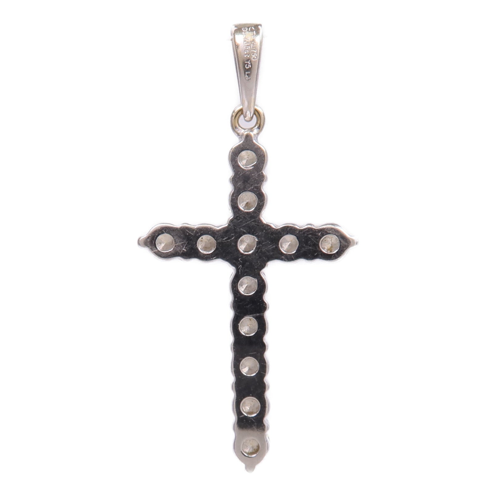 JEWELRY 18K白金Diamond Pendant Top鑽石吊墜