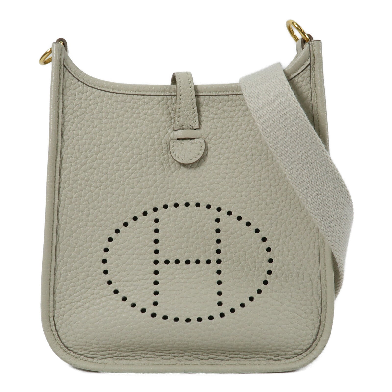 HERMES Clemence皮革Evelyne TPM肩背袋Beton
