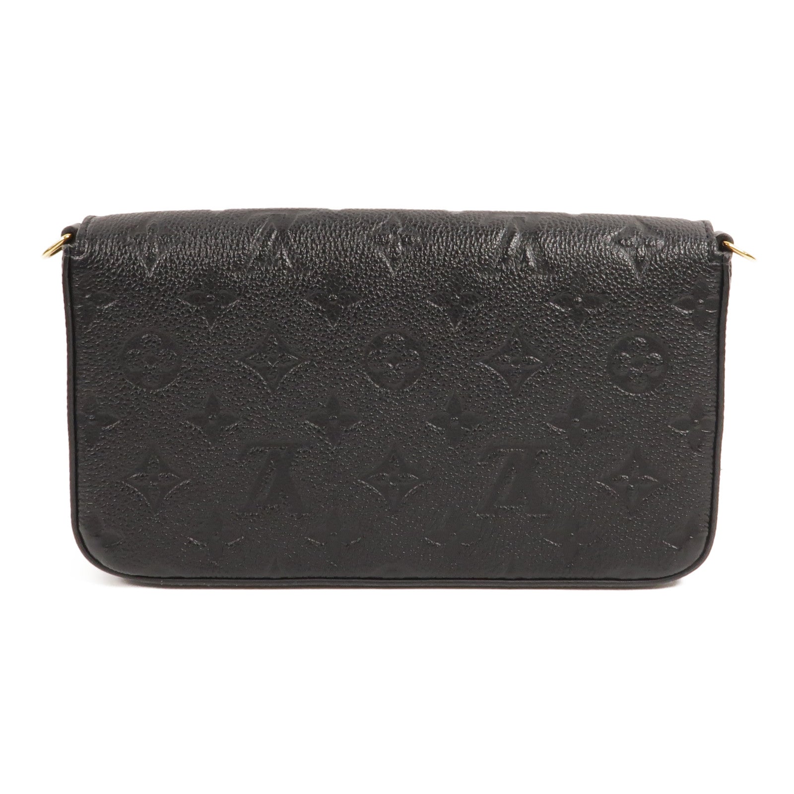 LOUIS VUITTON Monogram Empreinte Felicie Pochette 金扣鏈帶肩背袋