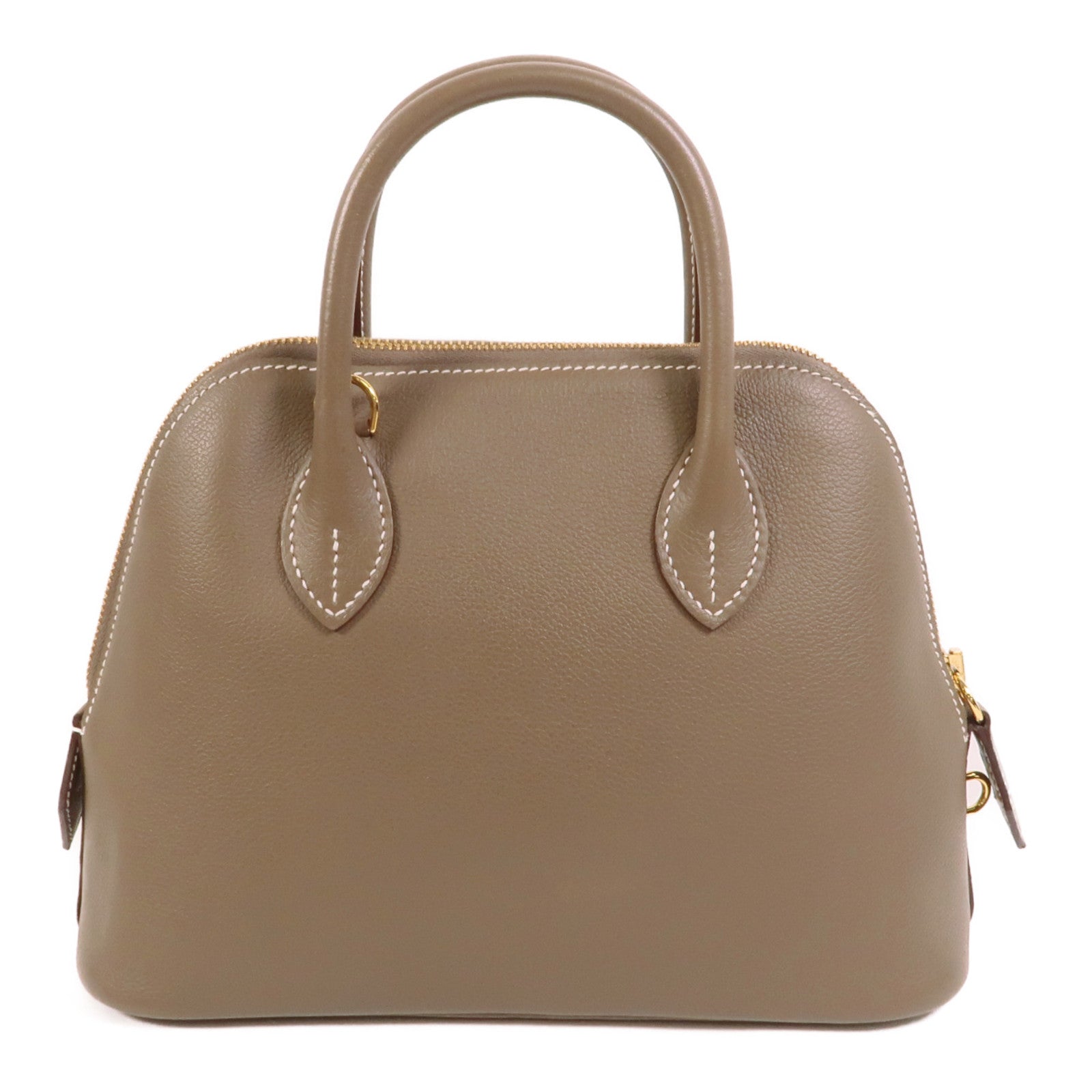 HERMES Evercolor皮革Bolide 25手挽肩背兩用袋Etoupe