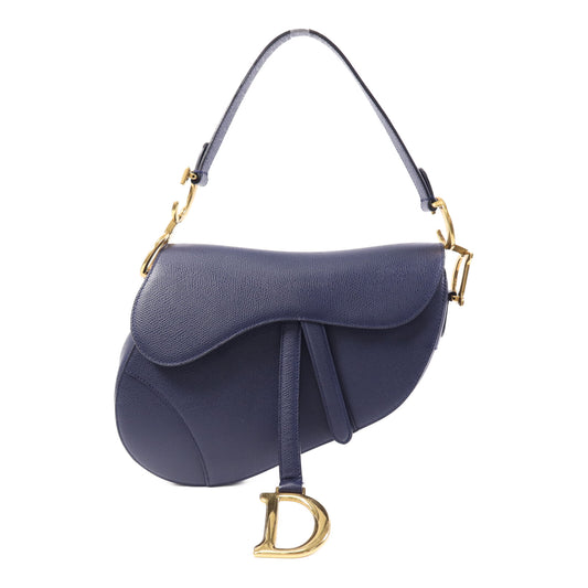 Dior 牛皮皮革Saddle金扣肩背袋