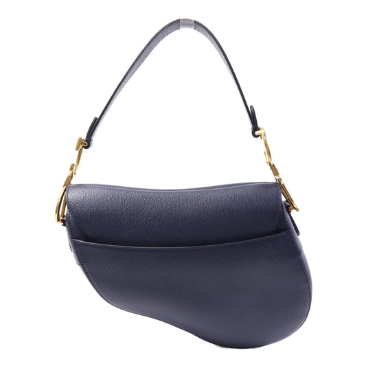 Dior 牛皮皮革Saddle金扣肩背袋