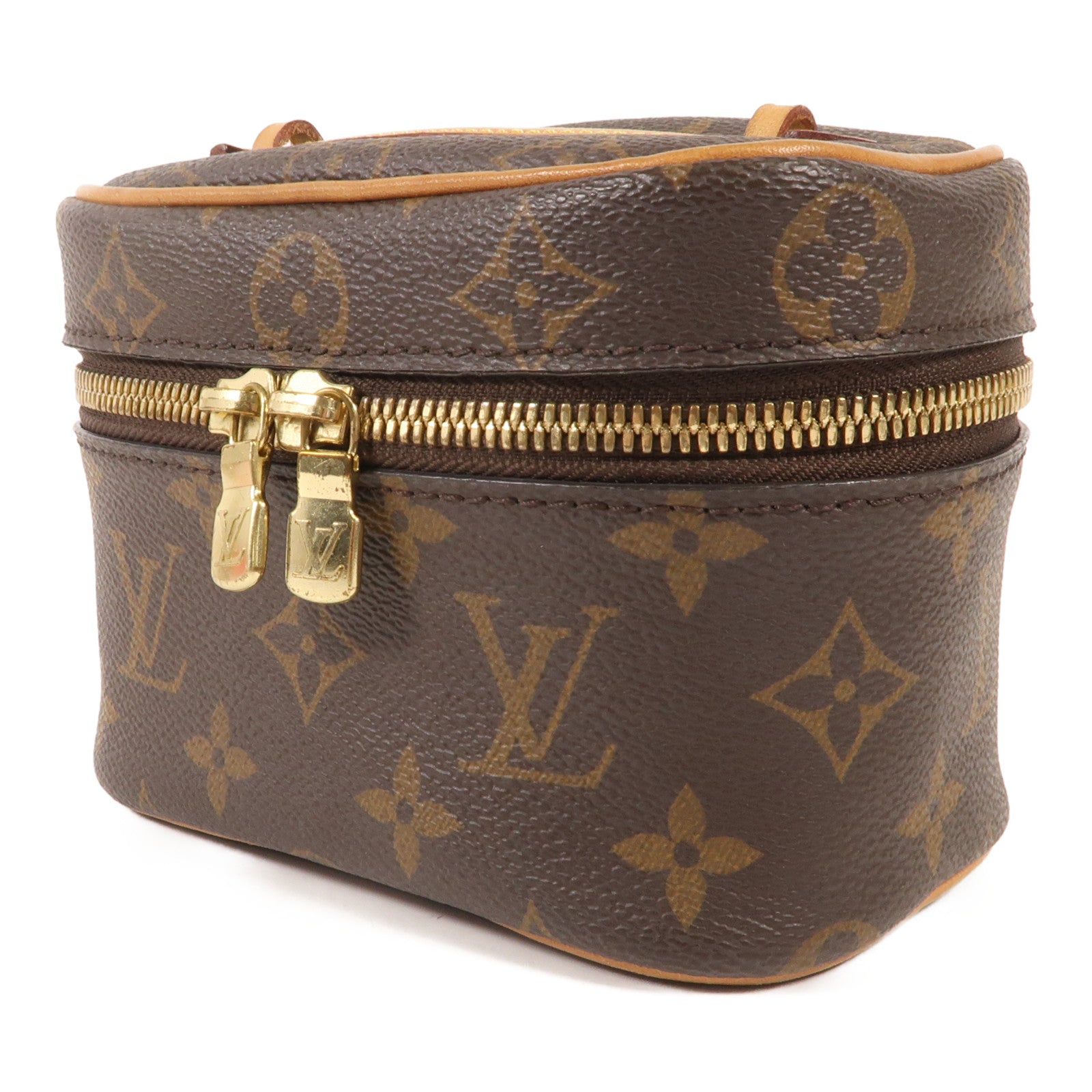 LOUIS VUITTON Monogram Nice Nano金扣化妝袋