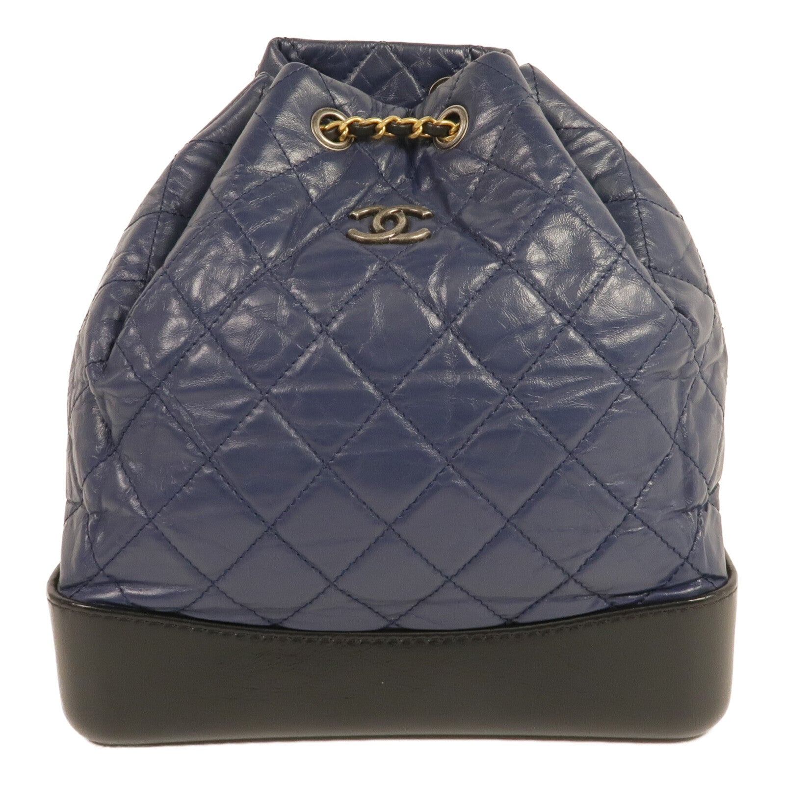 CHANEL 【激減優惠】牛皮皮革Gabrielle Backpack銀扣背包