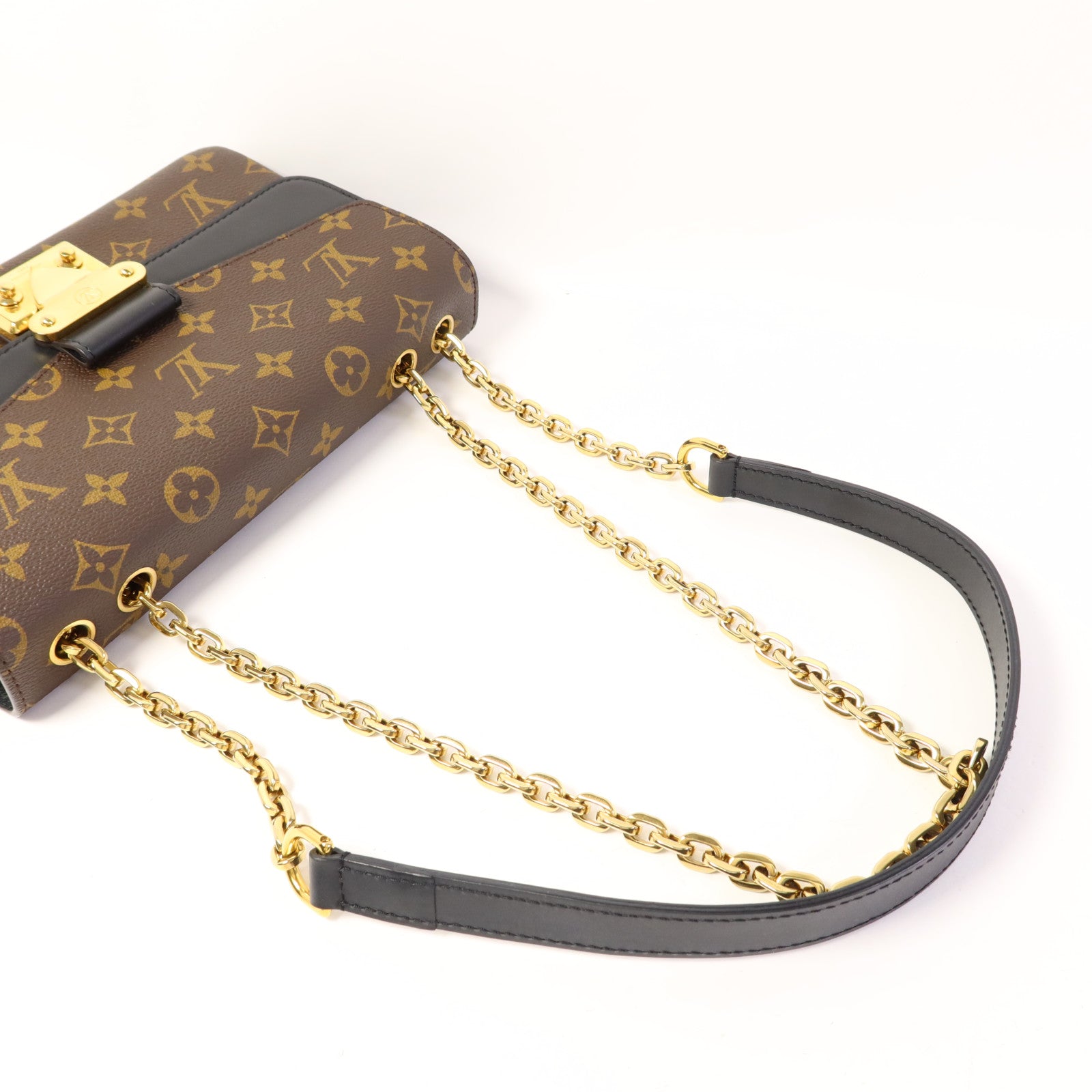LOUIS VUITTON Monogram Marceau金扣肩背袋棕色