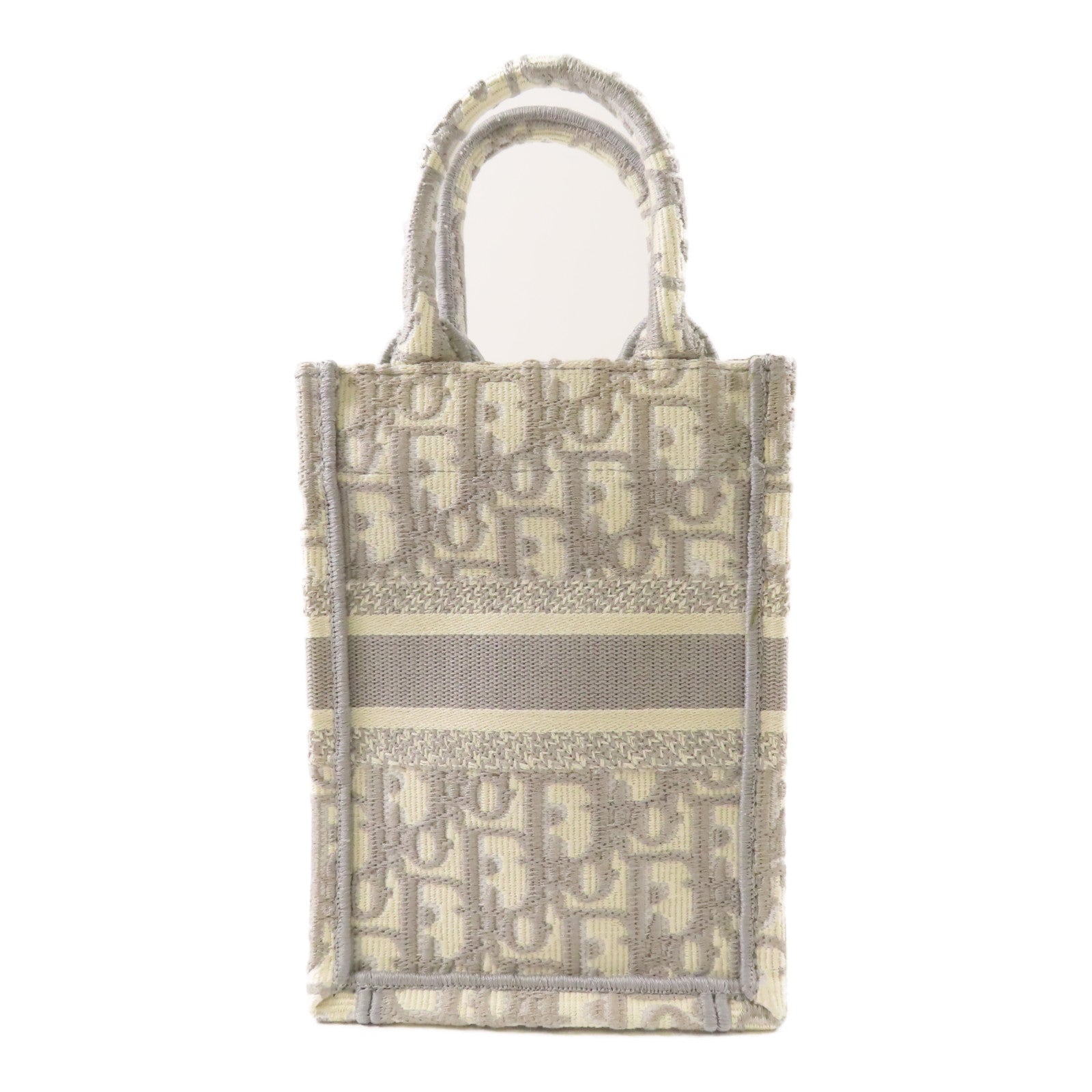 Dior 帆布Mini Book Tote金扣手挽肩背兩用袋