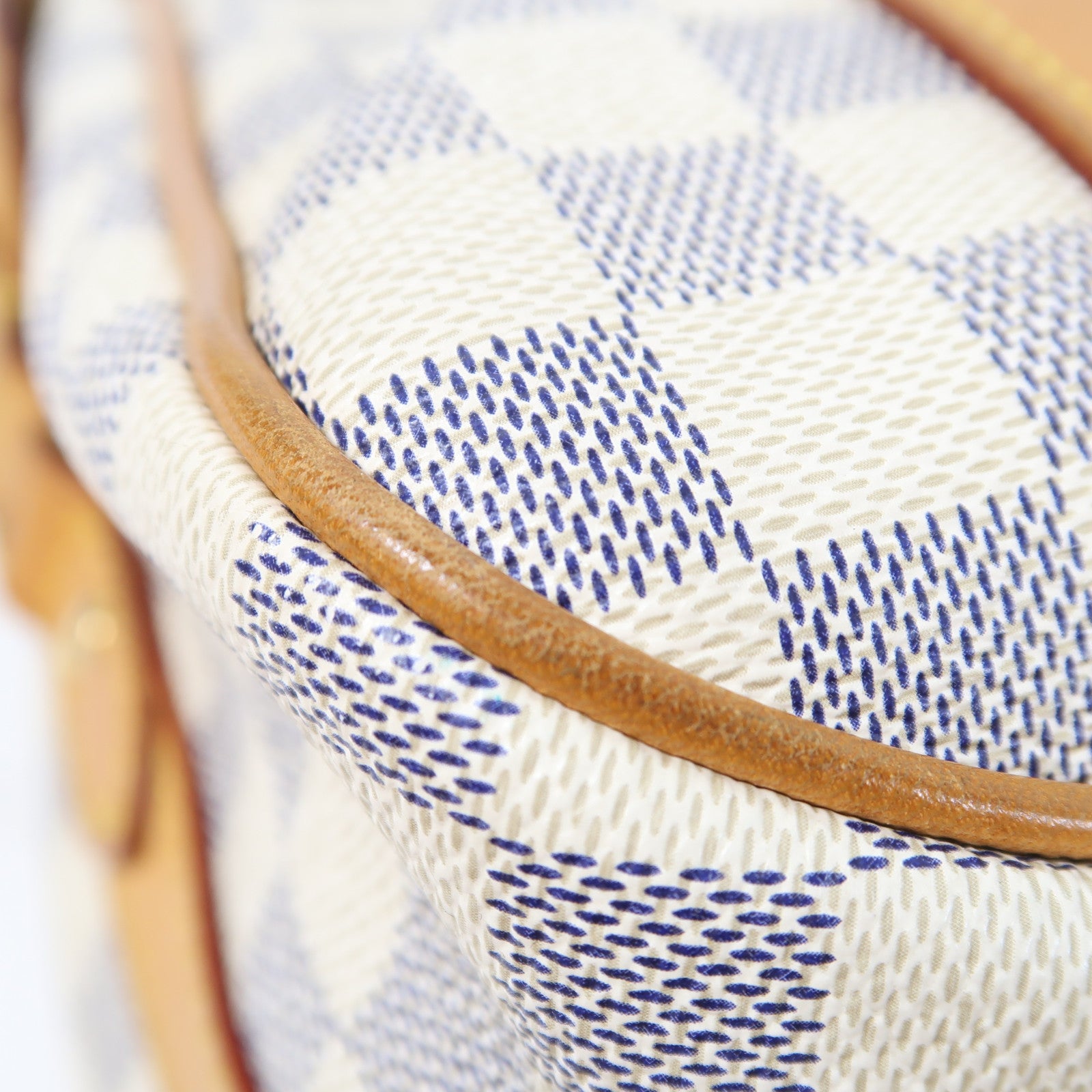 LOUIS VUITTON 【激減優惠】Damier Azur Stresa GM金扣肩背袋白色