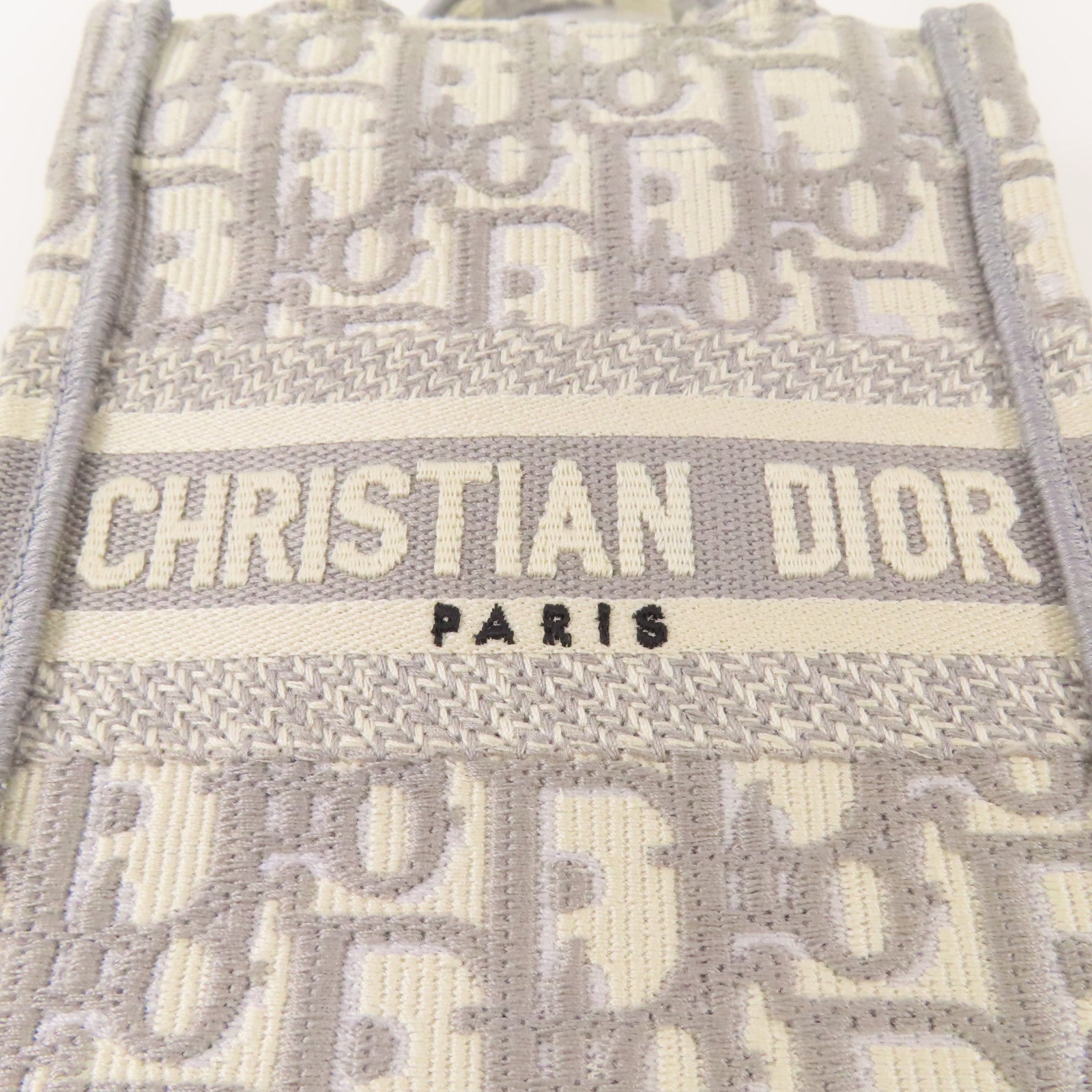 Dior 帆布Mini Book Tote金扣手挽肩背兩用袋