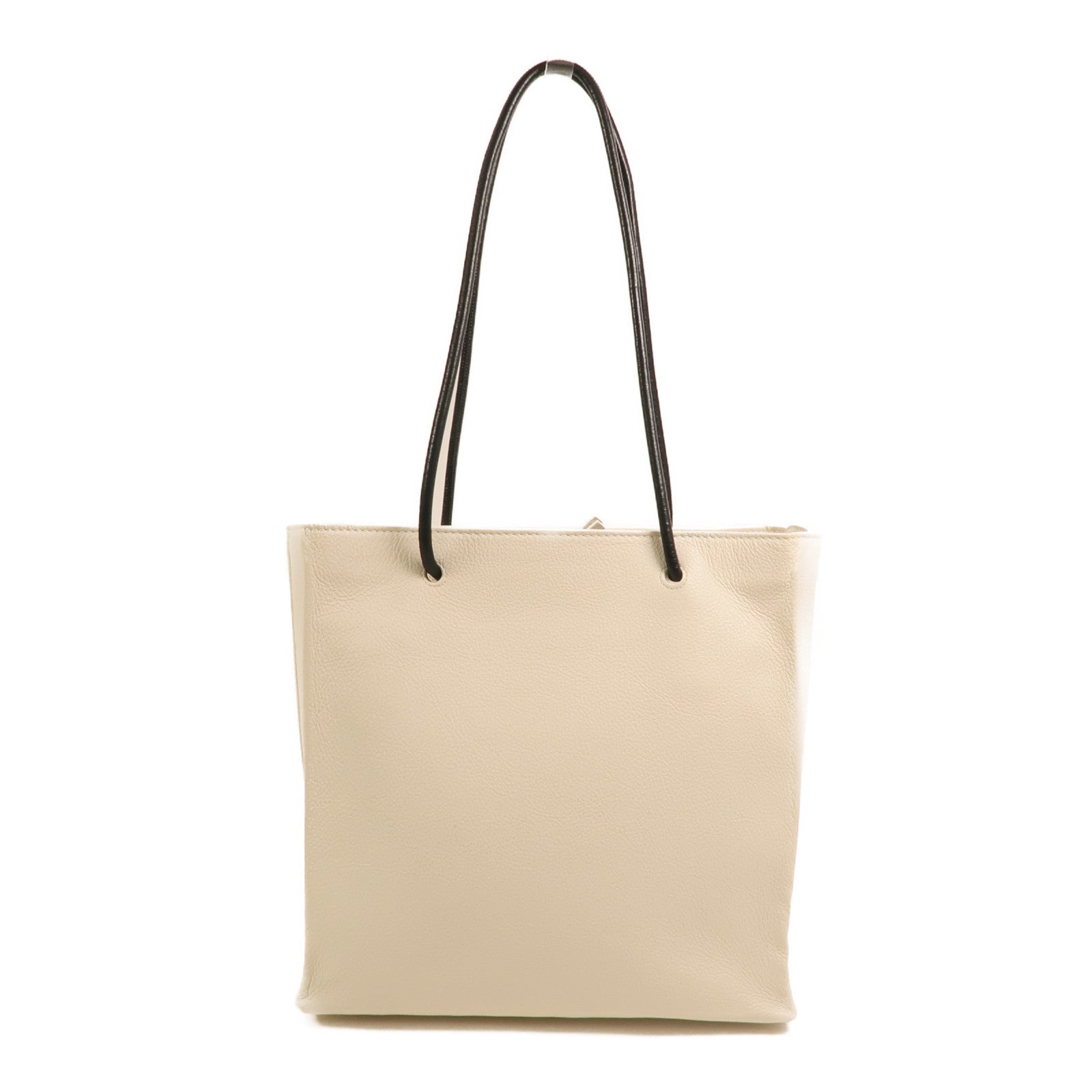 BALENCIAGA 牛皮皮革Tote Bag銀扣肩背袋