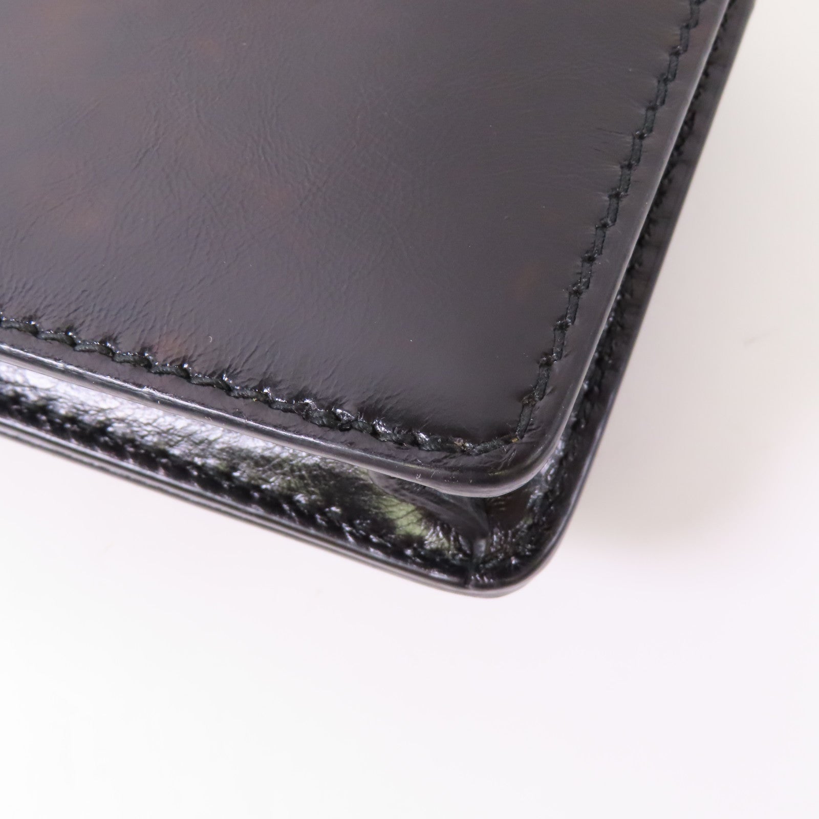 Dior CD GHW J'ADior Chain Shoulder Bag Calfskin Leather Black