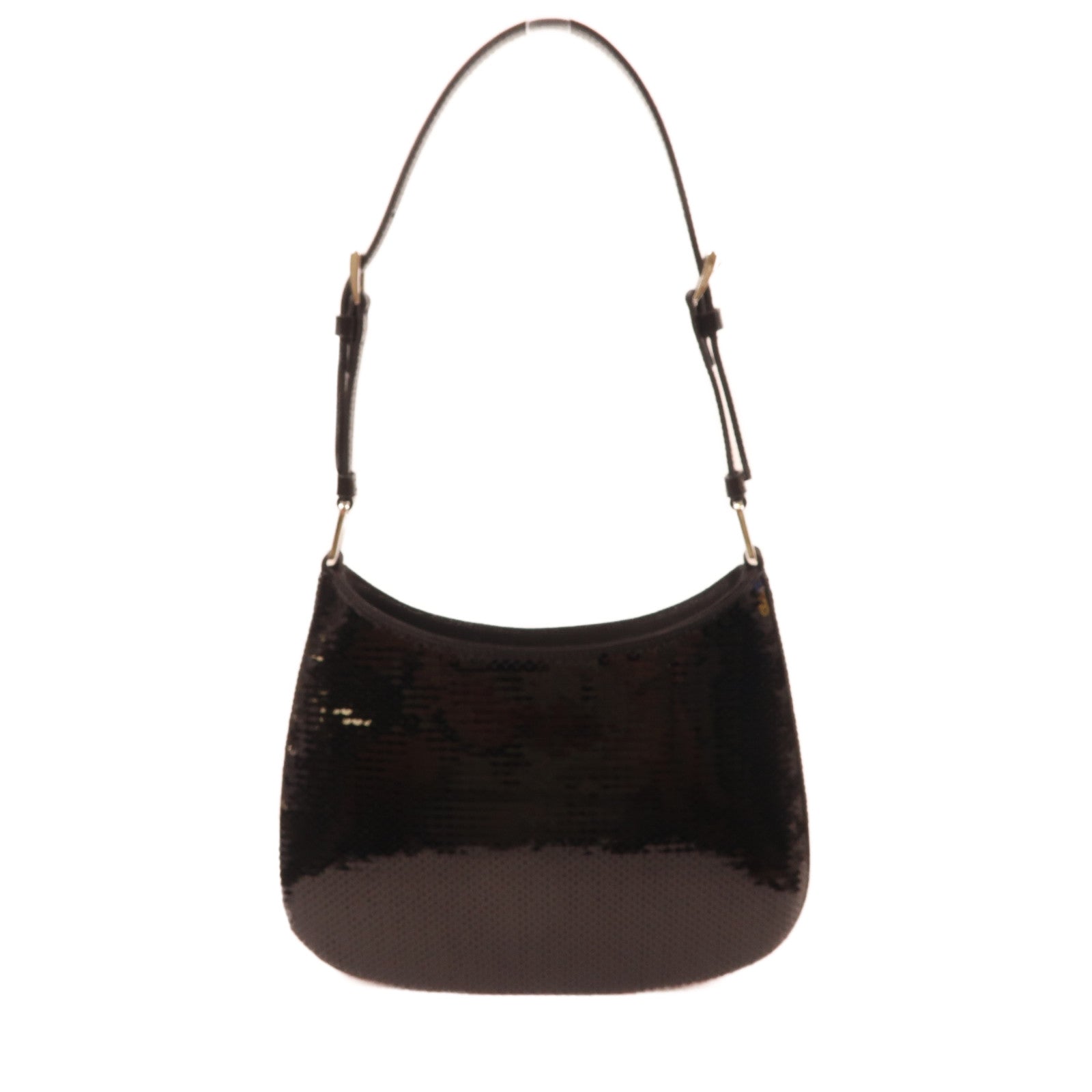 PRADA 珠片Cleo Bag銀扣手挽肩背兩用袋