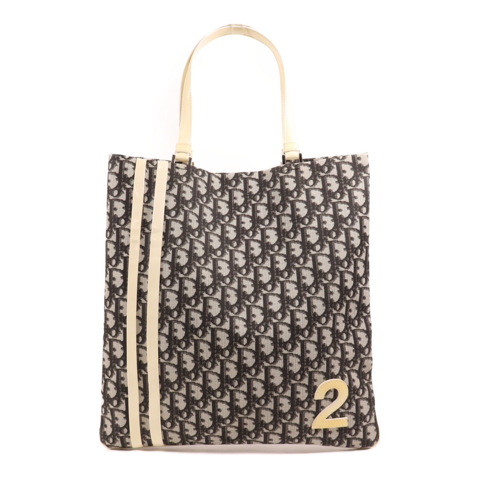 Dior 塗層帆布Tote Bag銀扣手挽袋