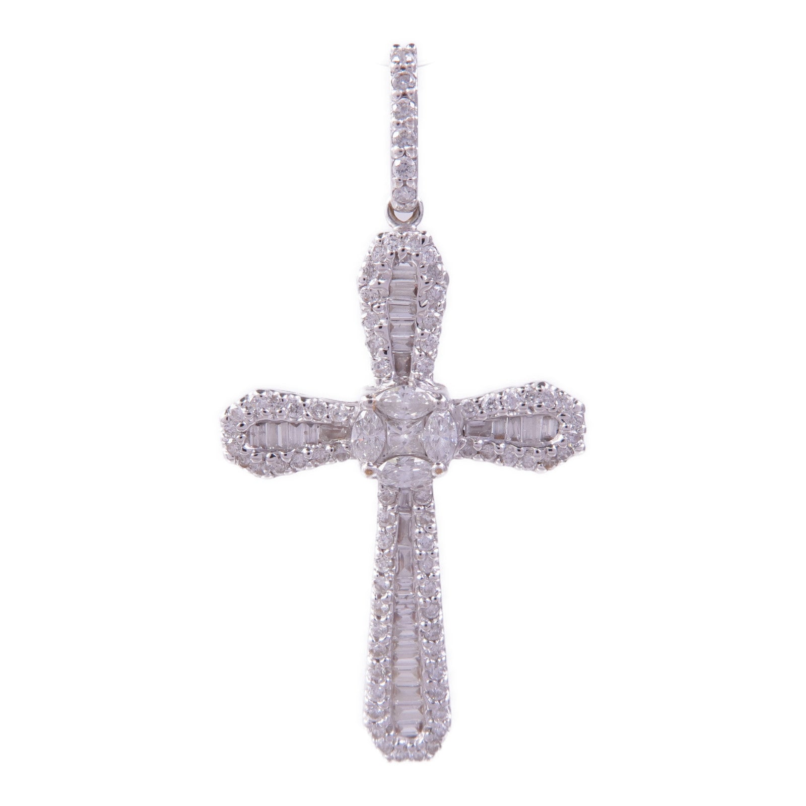 JEWELRY 【激減優惠】18K白金Diamond Pendant Top鑽石吊墜