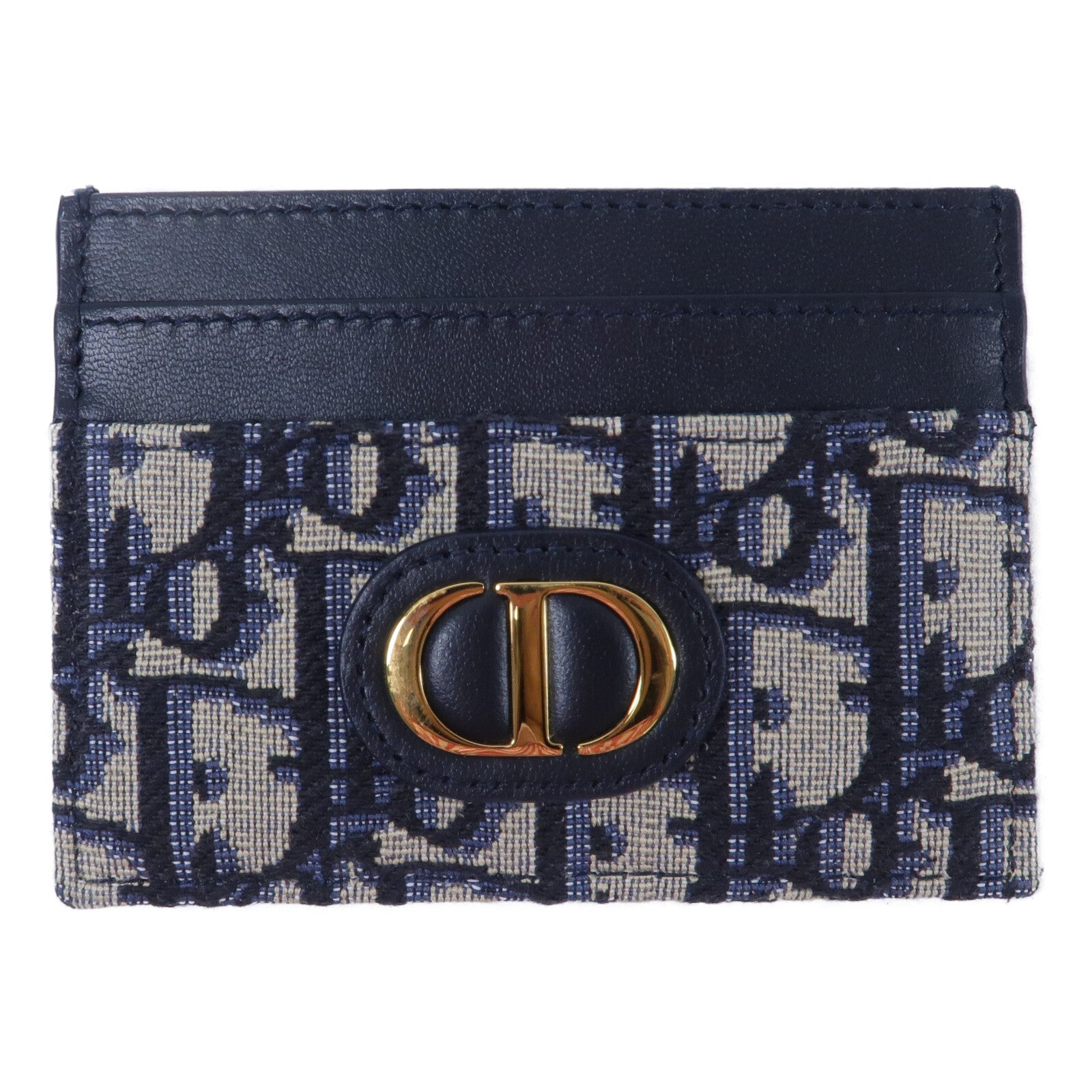 Dior 帆布/牛皮皮革30 Montaigne Freedia Card Holder卡片套