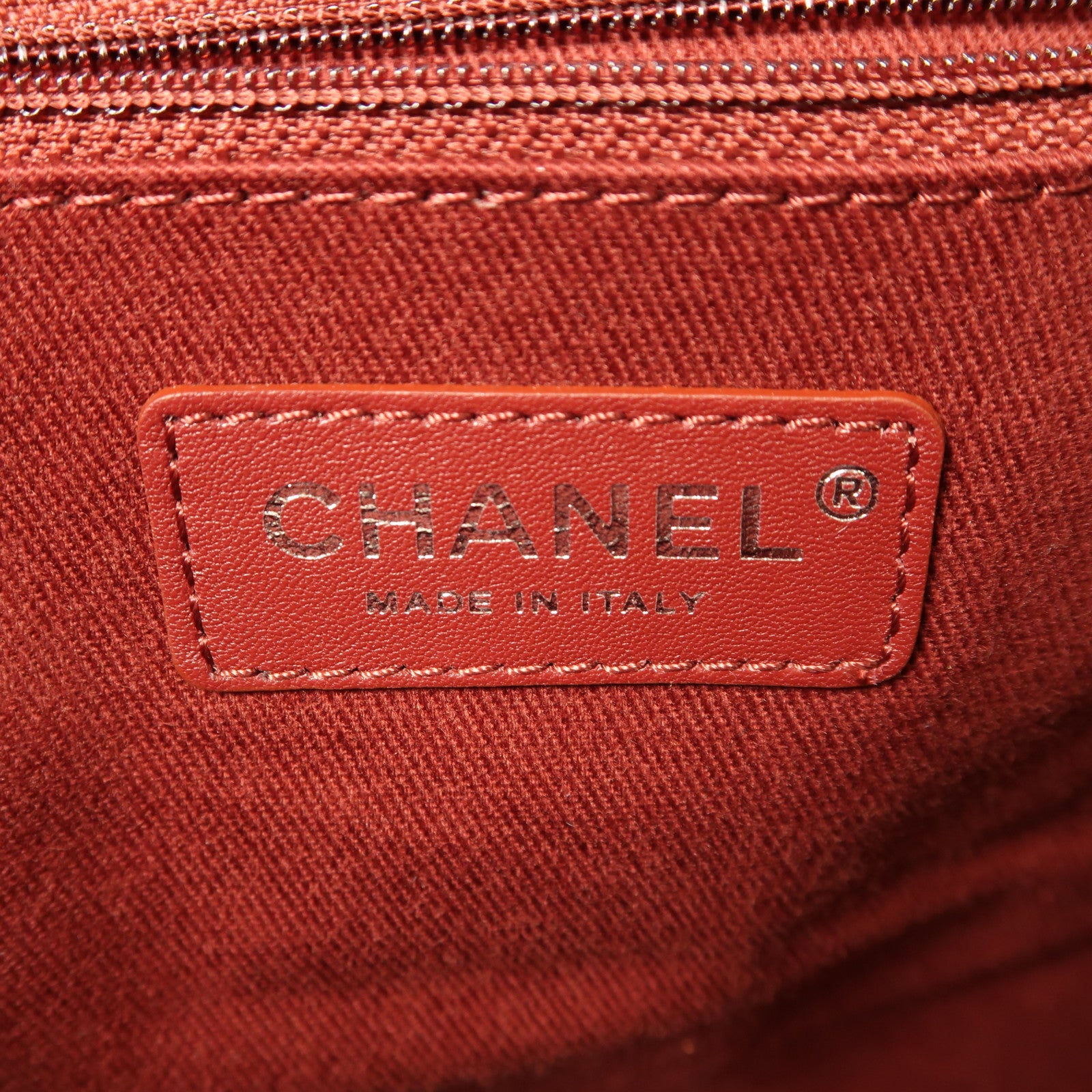 CHANEL 牛皮皮革Backpack銀扣背包