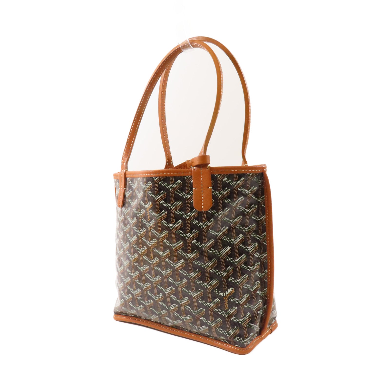 GOYARD 塗層帆布Anjou Mini Bag銀扣手挽袋