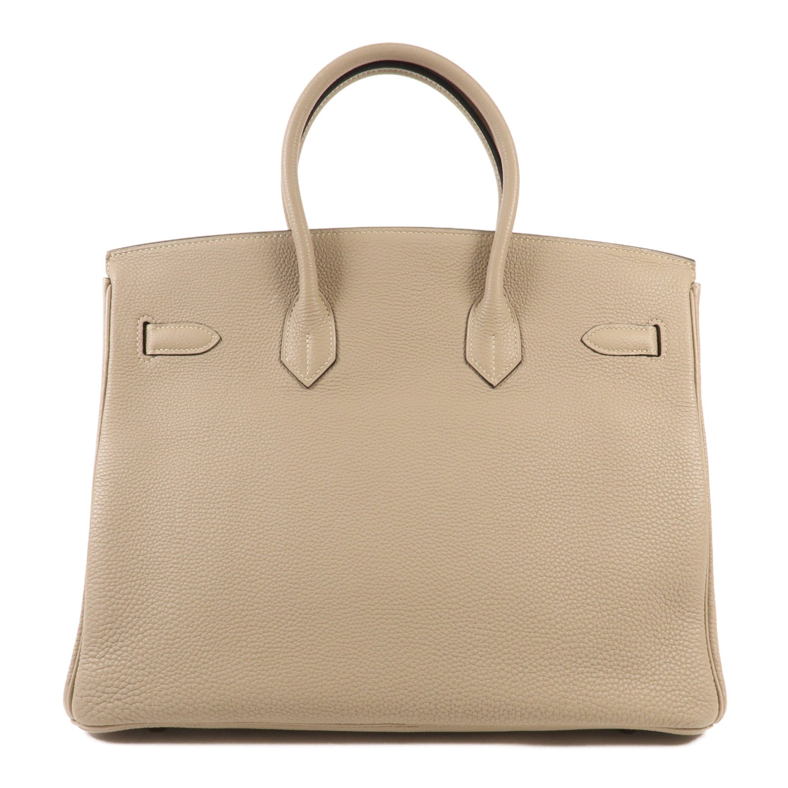 HERMES Clemence皮革Birkin 35銀扣手挽袋Trench