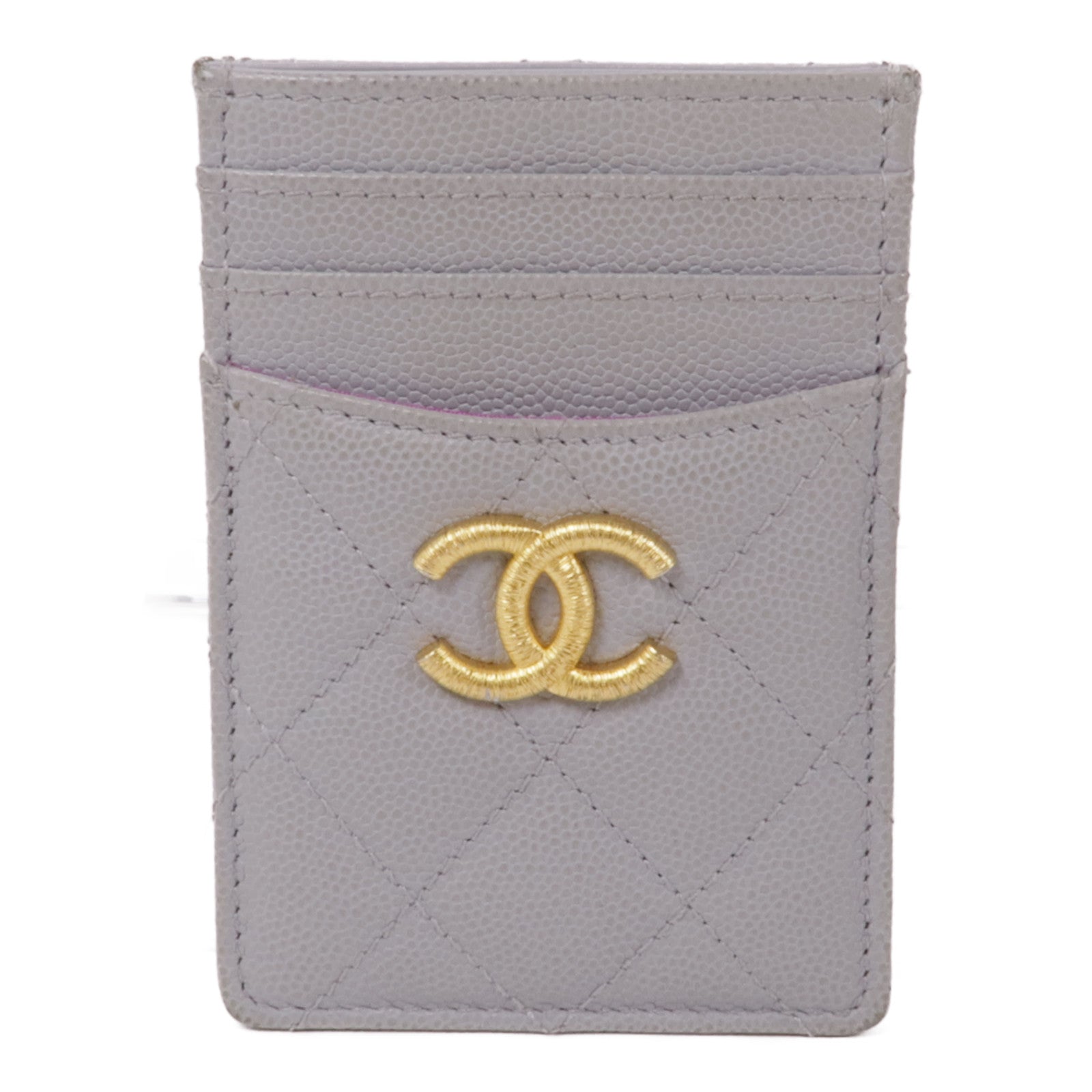 CHANEL 牛皮皮革Card Case金扣卡片套