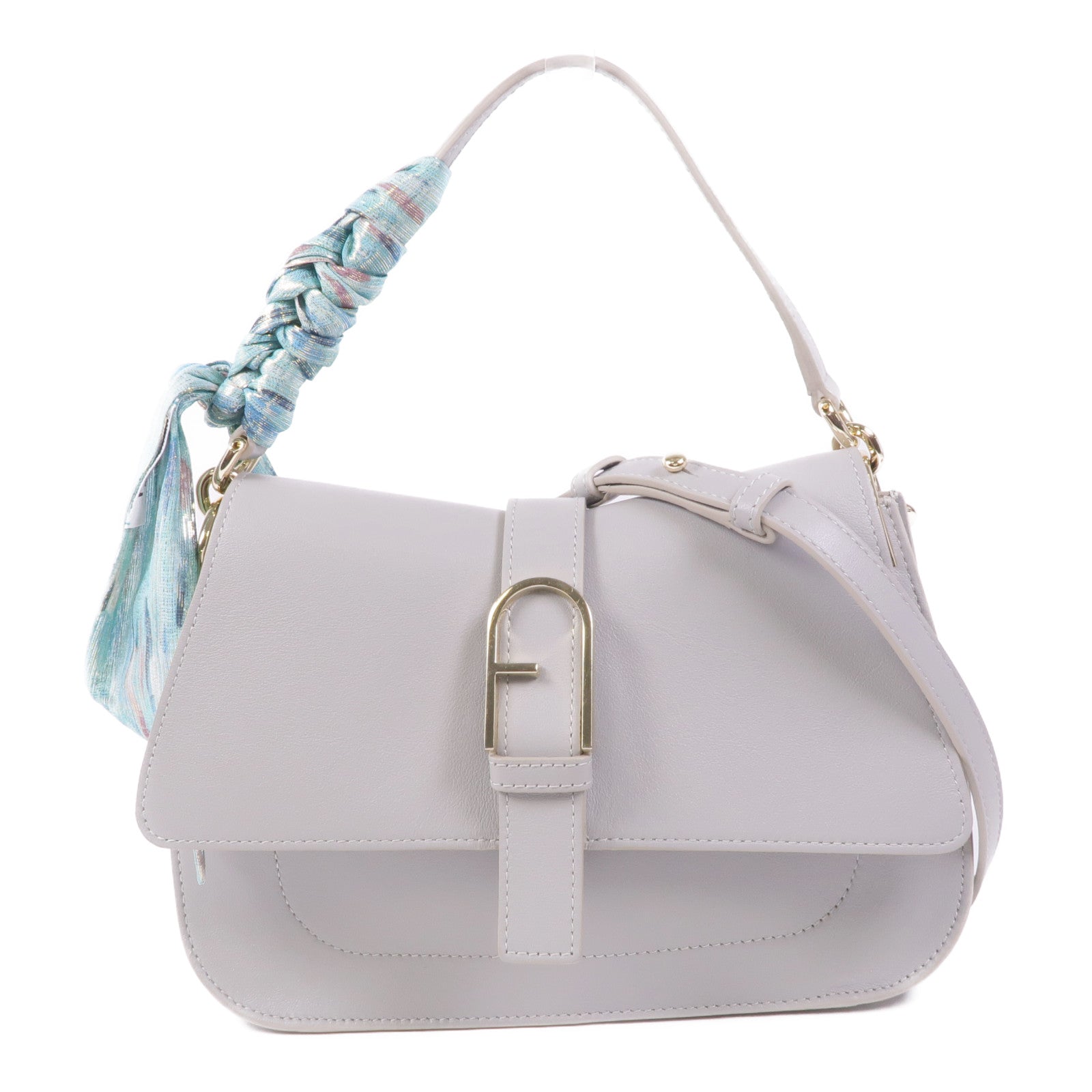 Furla 牛皮皮革Shoulder Bag金扣肩背袋