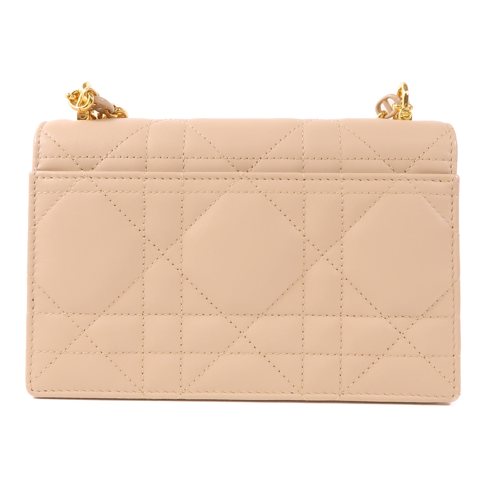 Dior 羊皮皮革Miss Caro金扣肩背袋