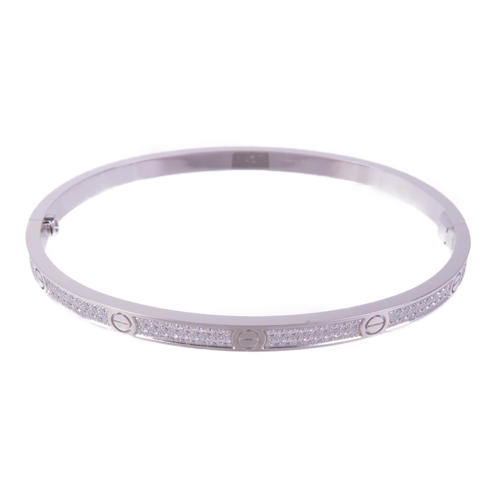 CARTIER 18K白金Love Bracelet Small Model鑽石手鐲Cartier#18