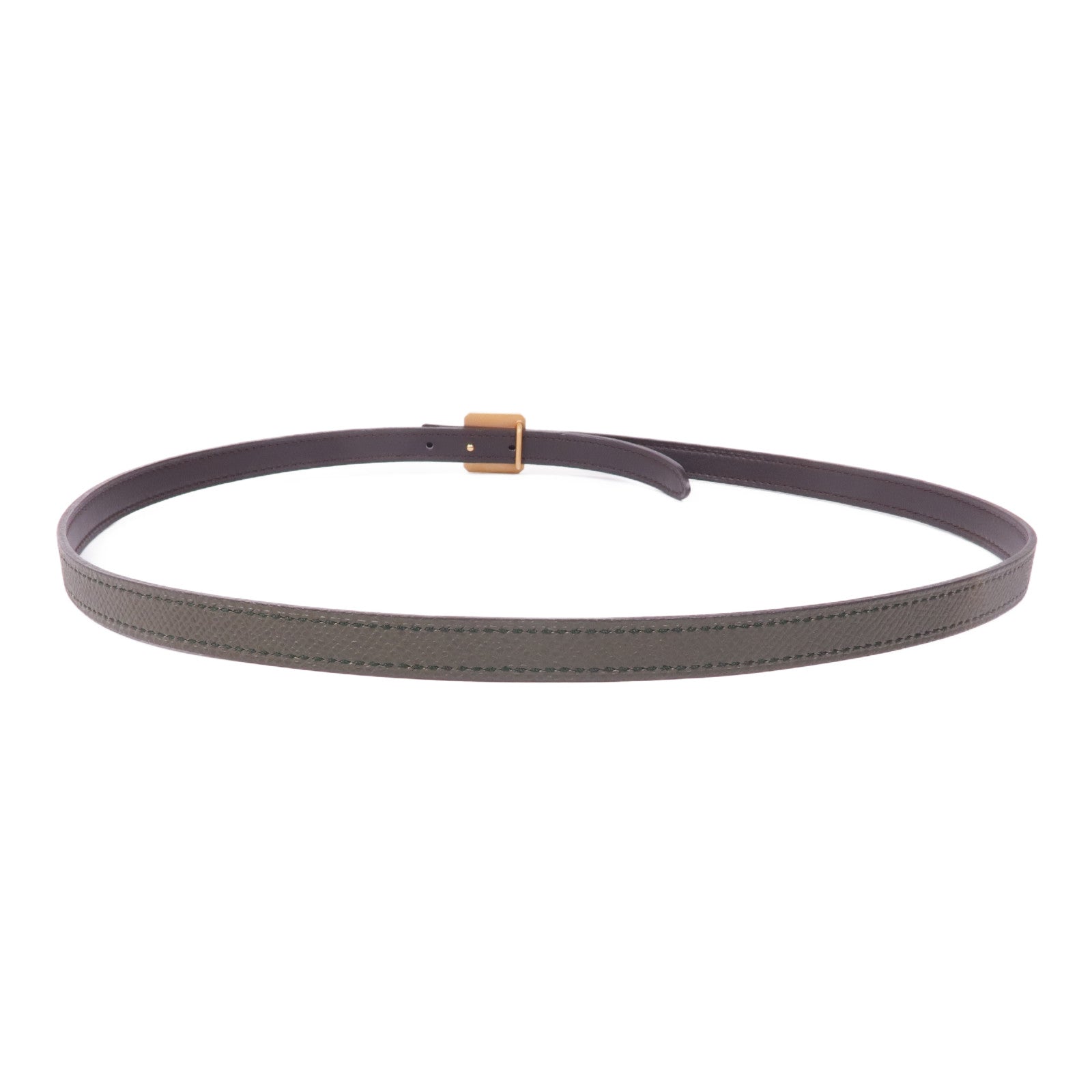 HERMES Epsom皮革Belt金扣皮帶