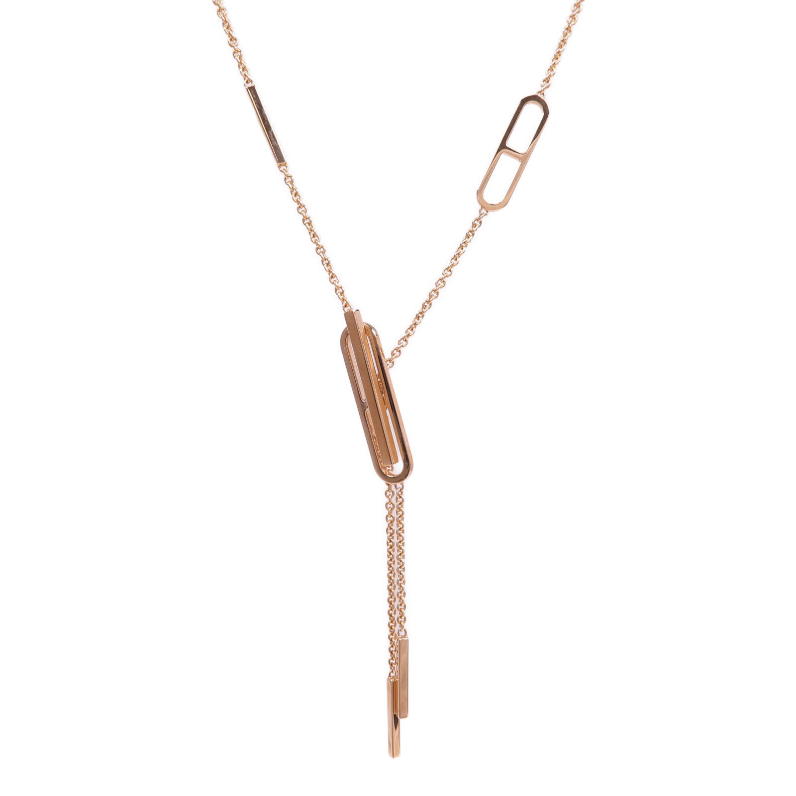 HERMES 【激減優惠】18K玫瑰金Ever Chaine d'ancre Long Lariat Necklace項鍊