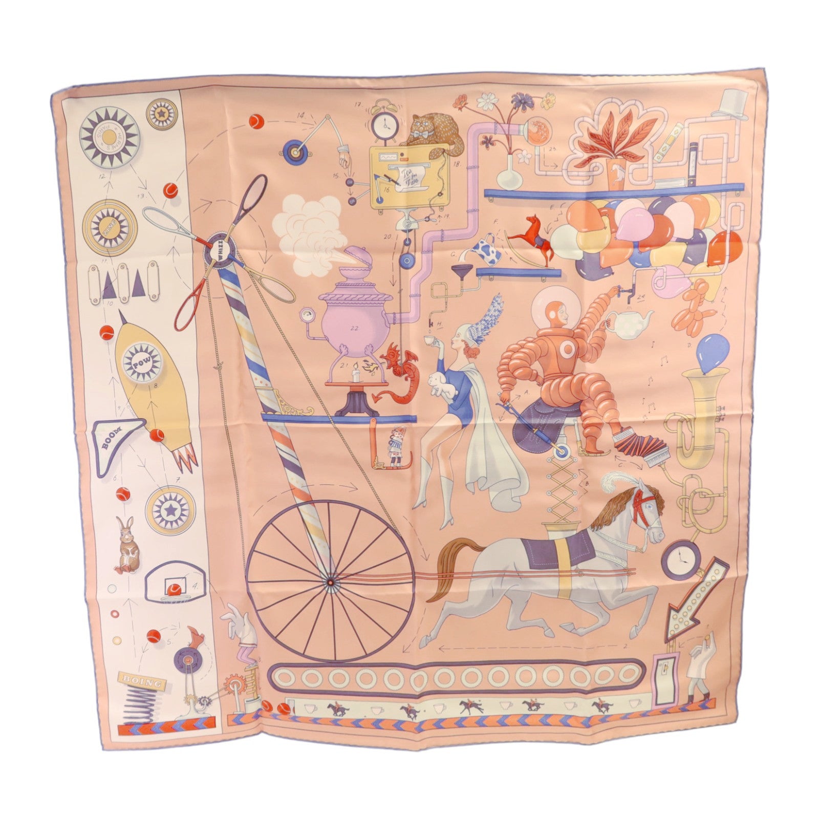 HERMES 絲質Scarf 90x90絲巾