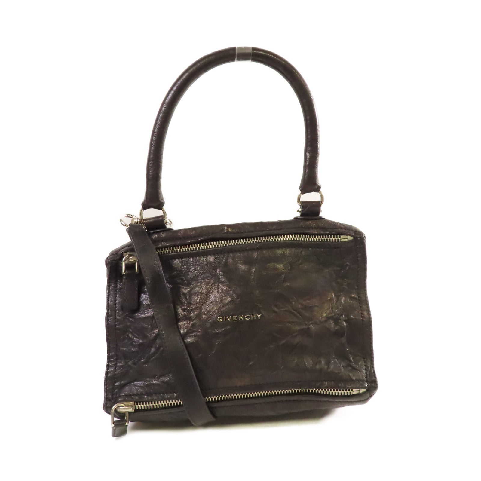 美品 GIVENCHY PANDORA 2WAY SHOULDER BAG GIVENCHY Pandora Large 2WAY Shoulder Bag Handbag CALF